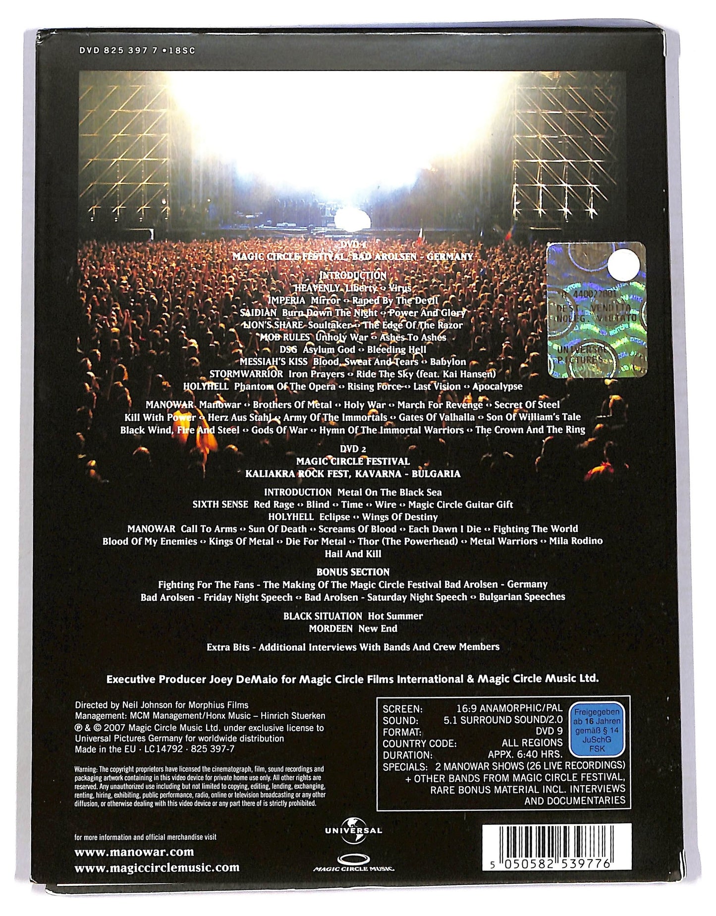 EBOND Manowar - Magic Circle Festival Volume 01 DVD D785407