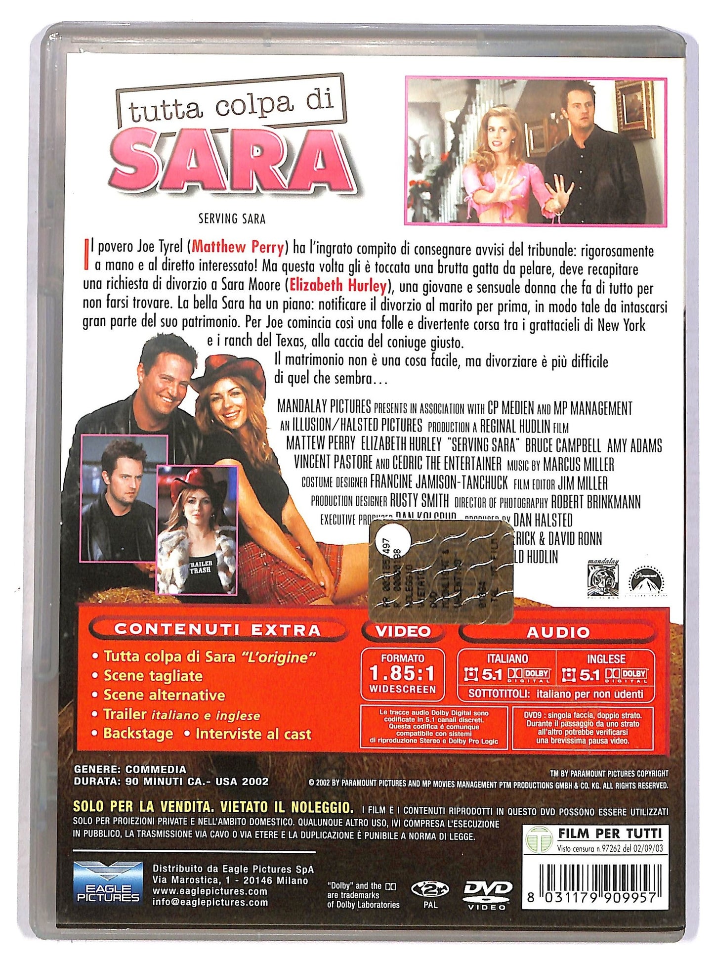 EBOND tutta colpa di sara DVD D785522