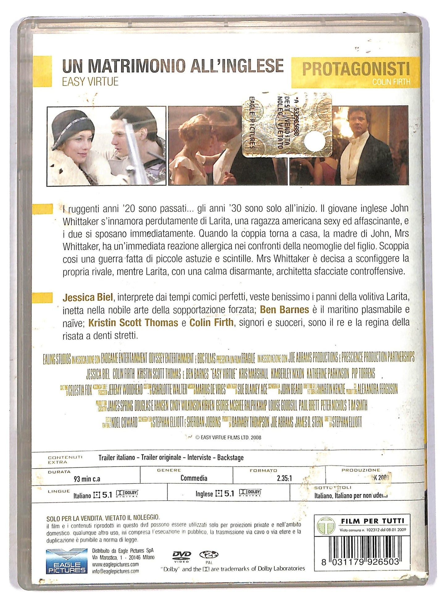 EBOND Un matrimonio all'inglese DVD D785557