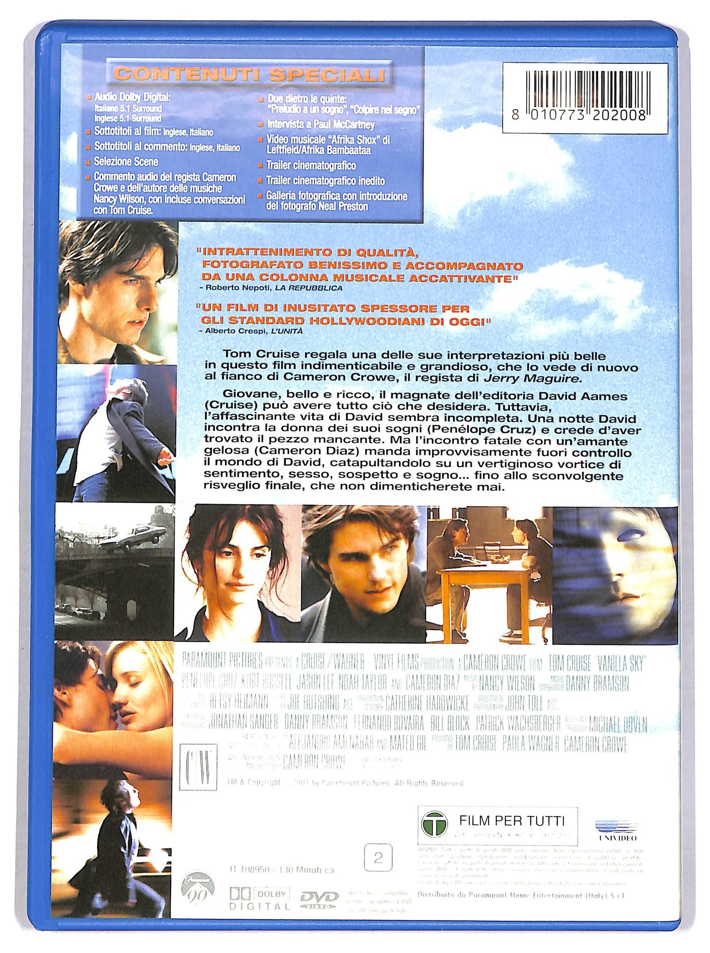 EBOND Vanilla Sky Con Tom Cruise DVD D785701