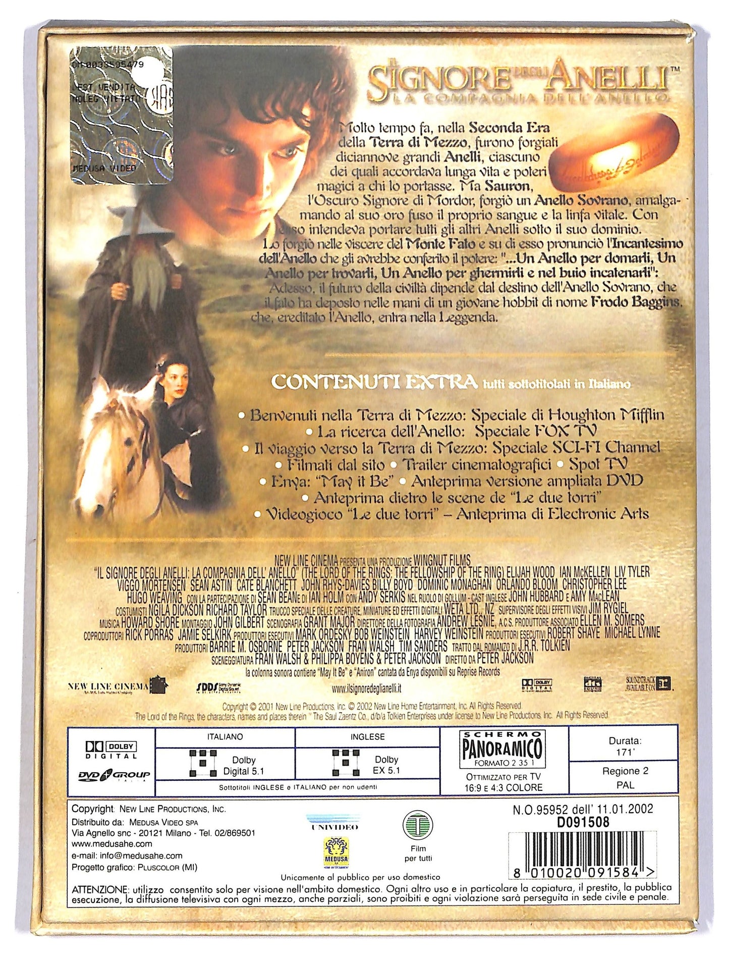 EBOND Il Signore degli Anelli - La Compagnia dell'Anello DVD D785943