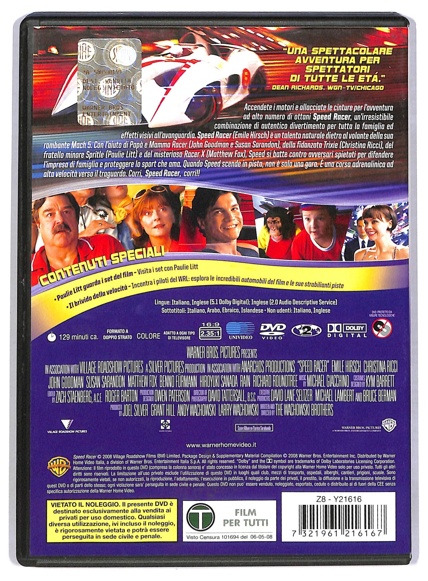 EBOND speed racer DVD D786013