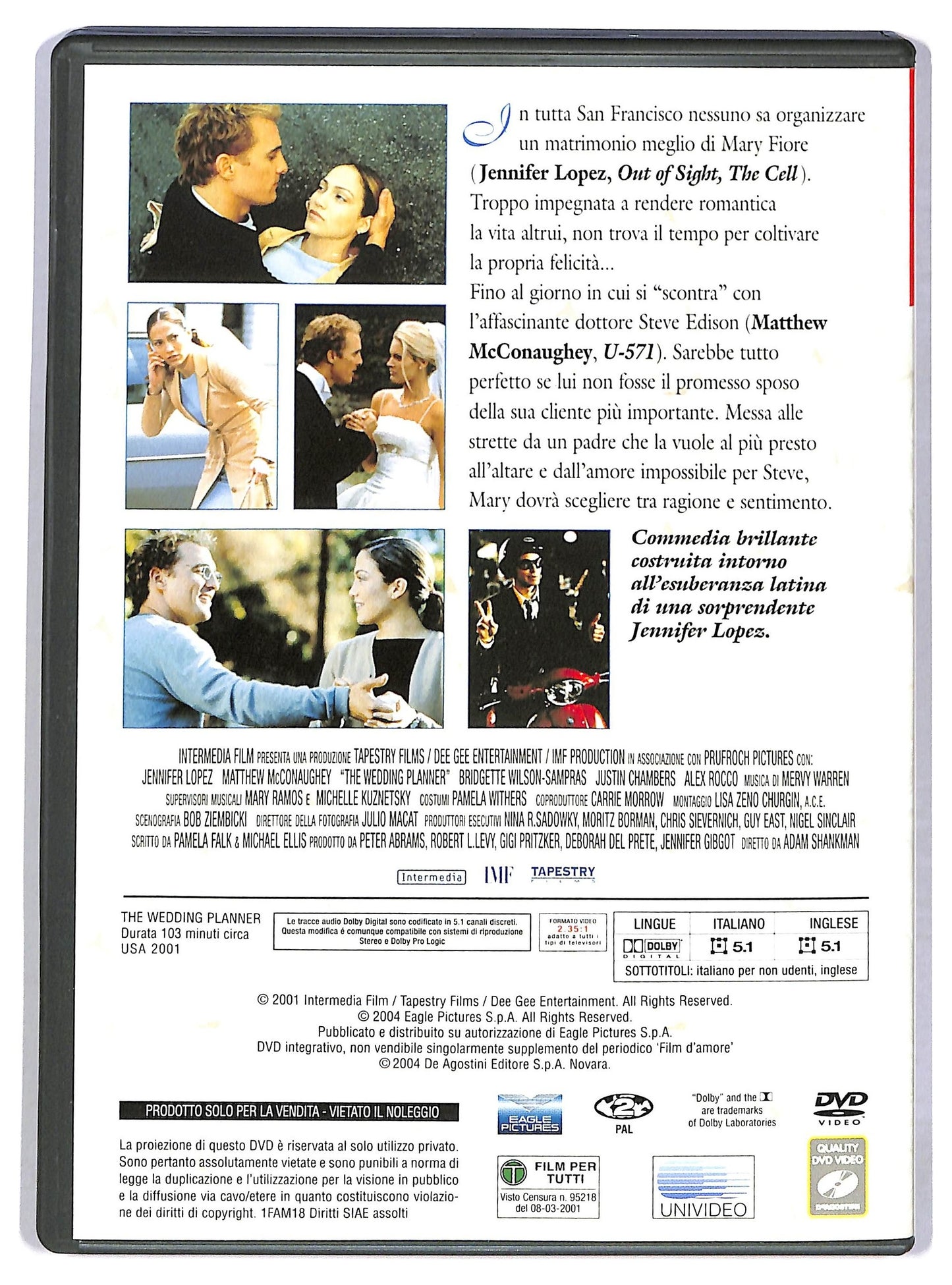 EBOND Film d'amore - The Wedding Planner EDITORIALE DVD D786020