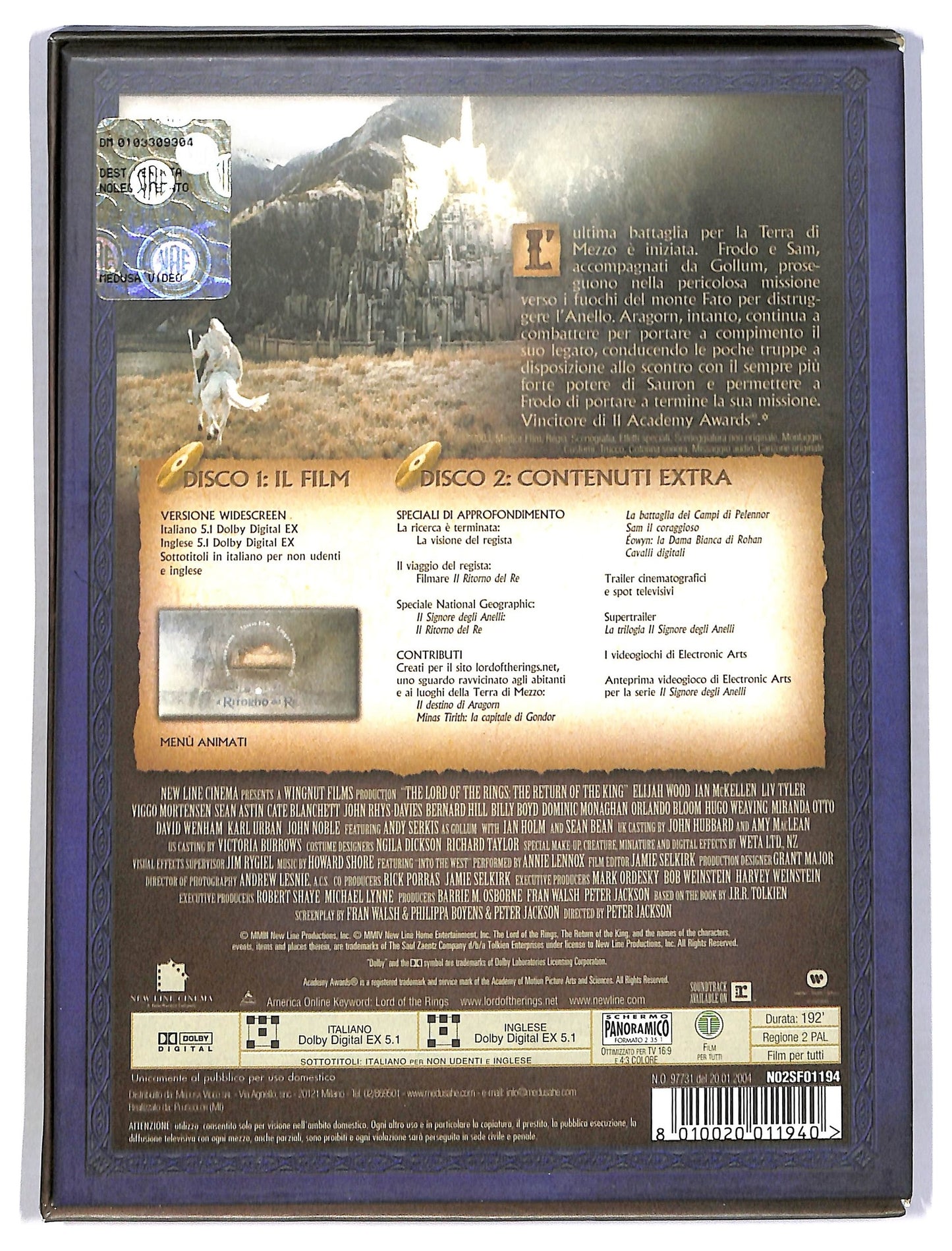 EBOND Il signore degli anelli - Il ritorno del re (2 dvd) DIGIPACK DVD D786117