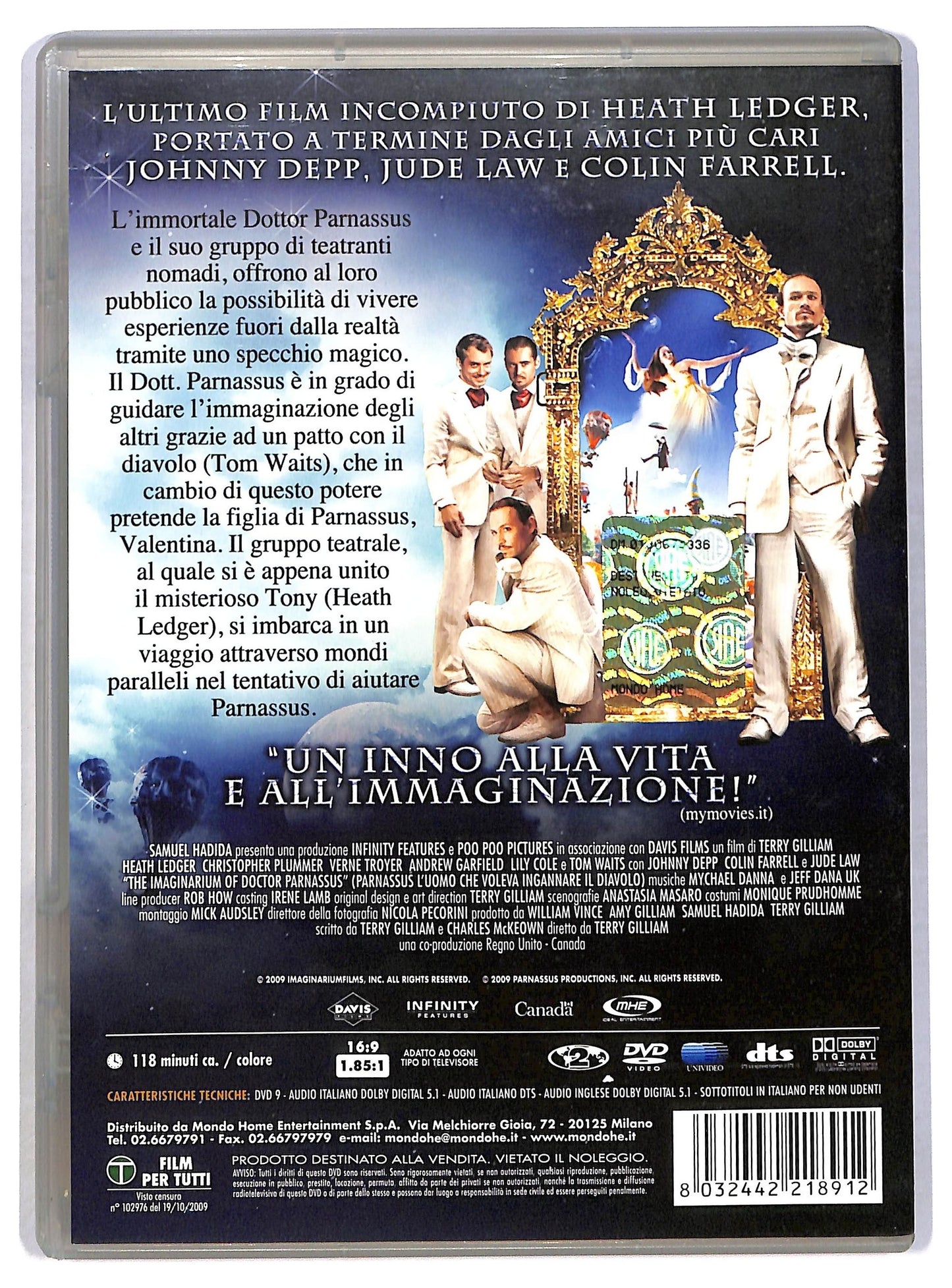 EBOND Parnassus - L'uomo che voleva ingannare il diavolo DVD D786149