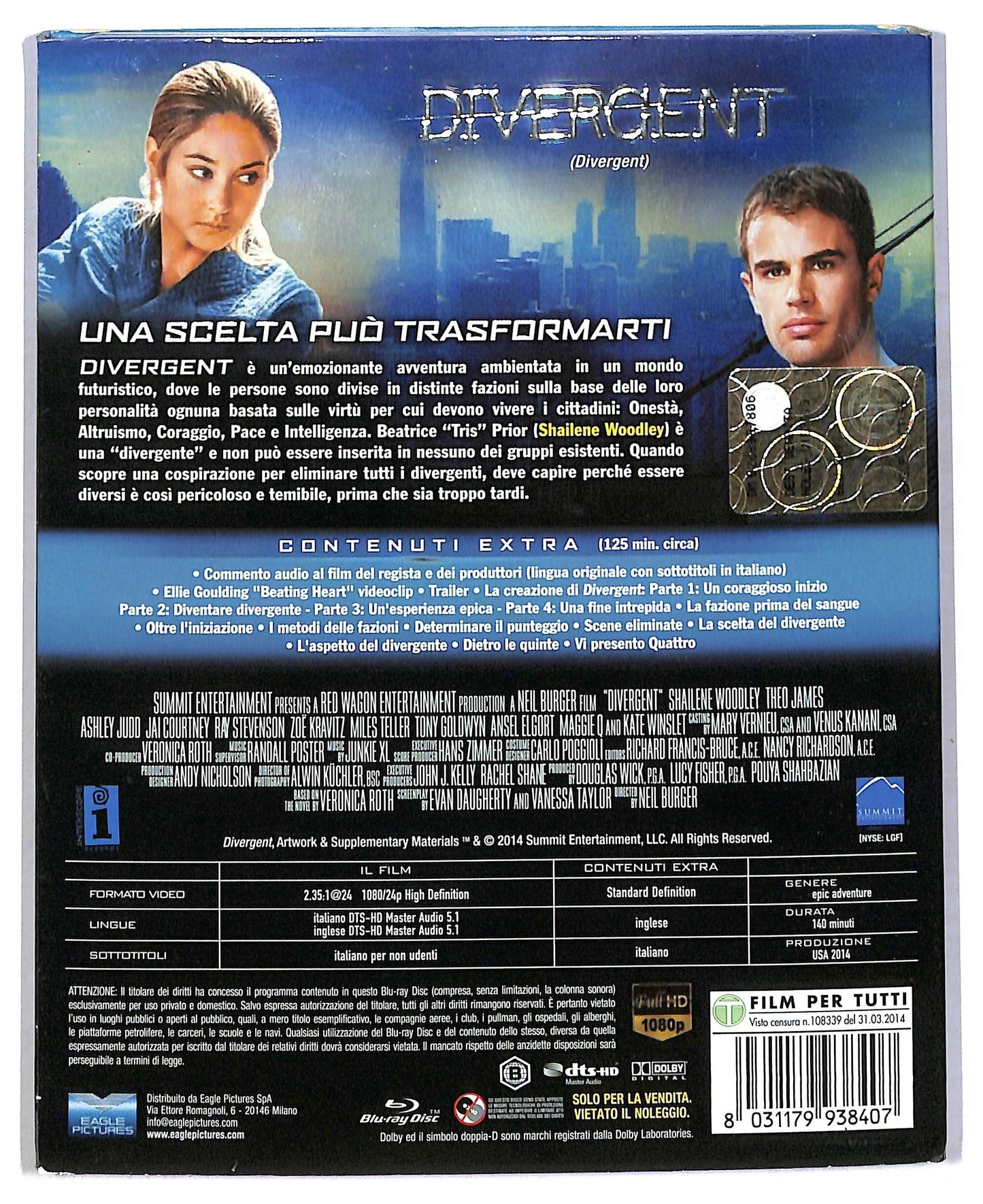 EBOND Divergent (Special Edition)   BLURAY D786202