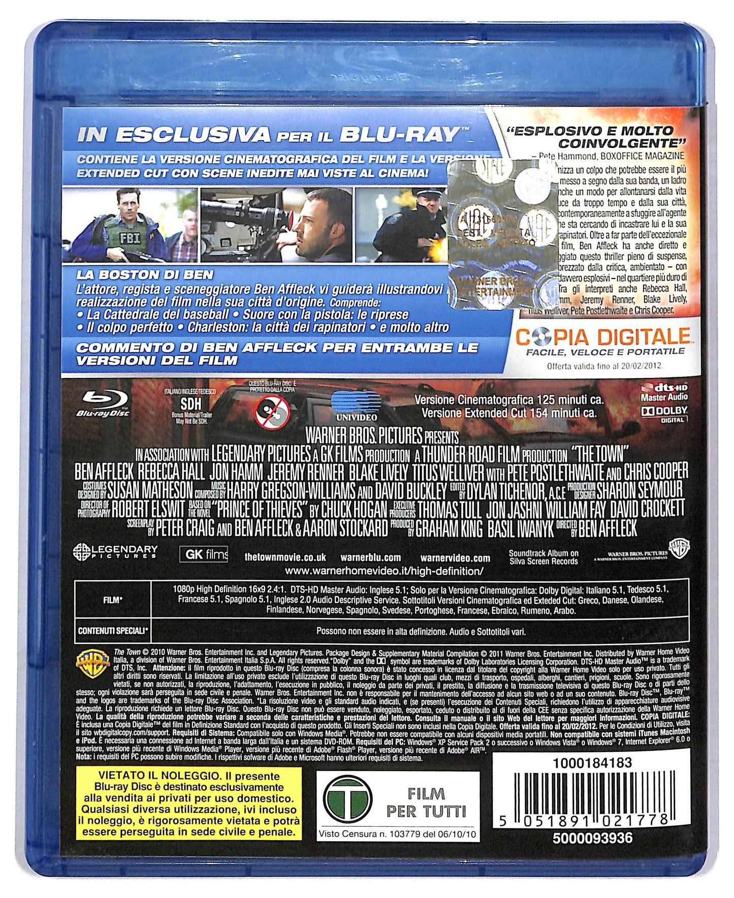 EBOND the town - extended cut BLURAY D786238