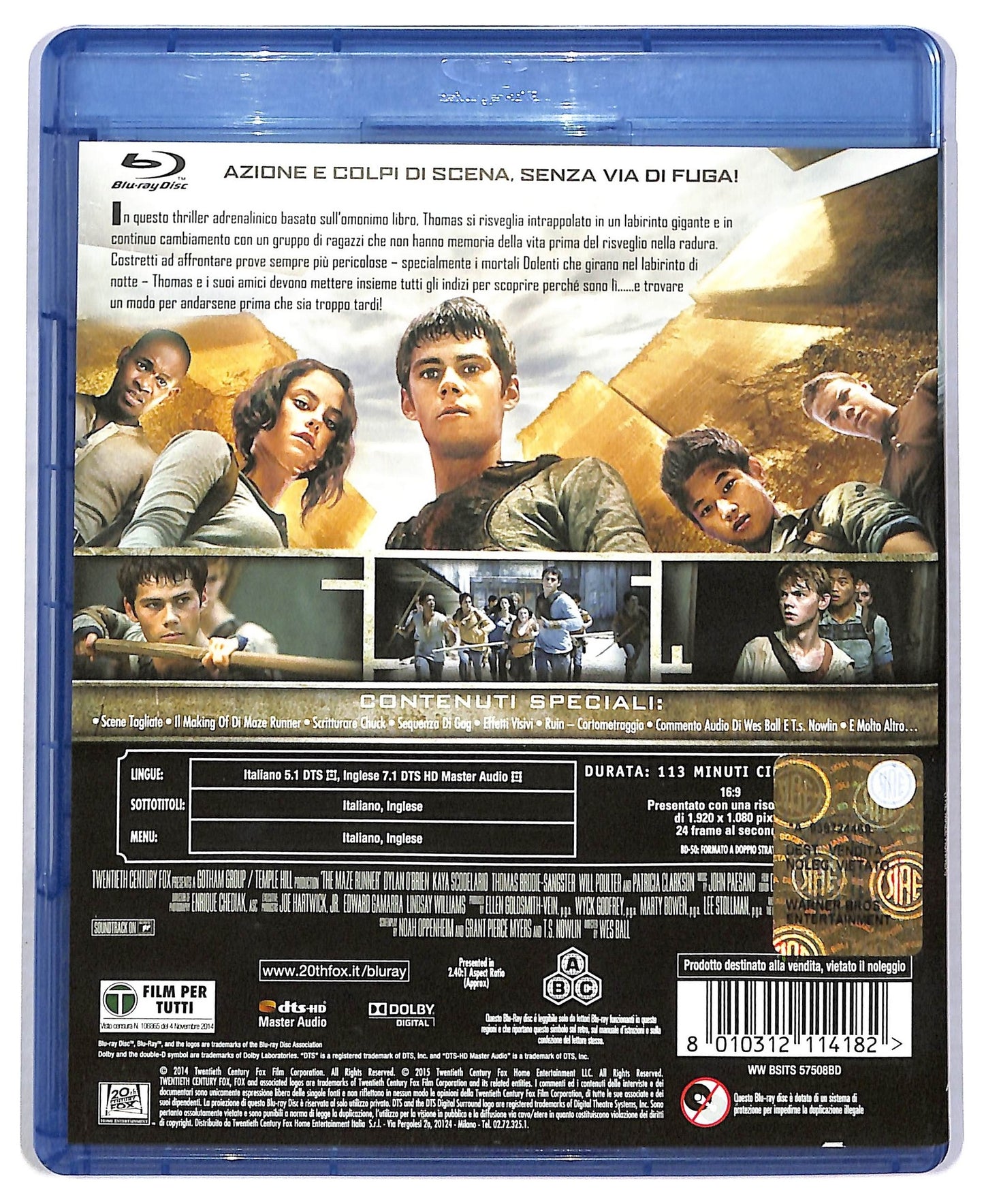 EBOND Maze Runner. Il Labirinto  BLURAY D786246