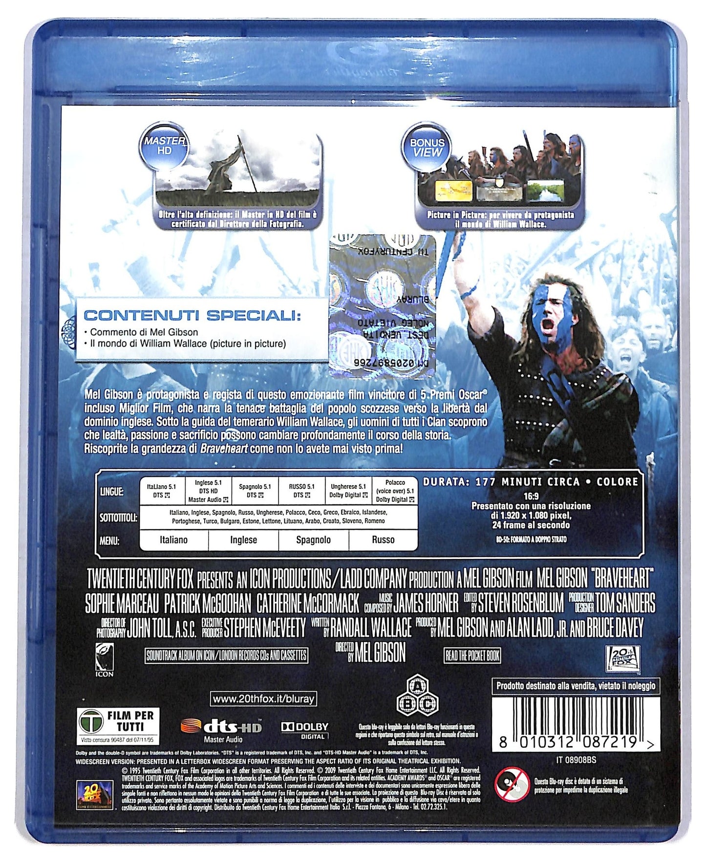 EBOND Braveheart BLURAY D786257