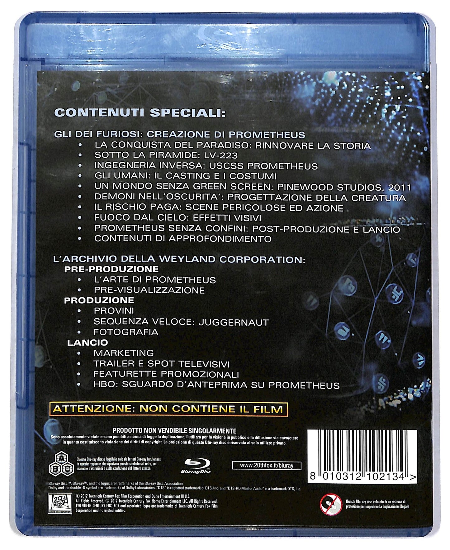 EBOND Anteprima Prometheus BLURAY   BLURAY BLURAY D786260