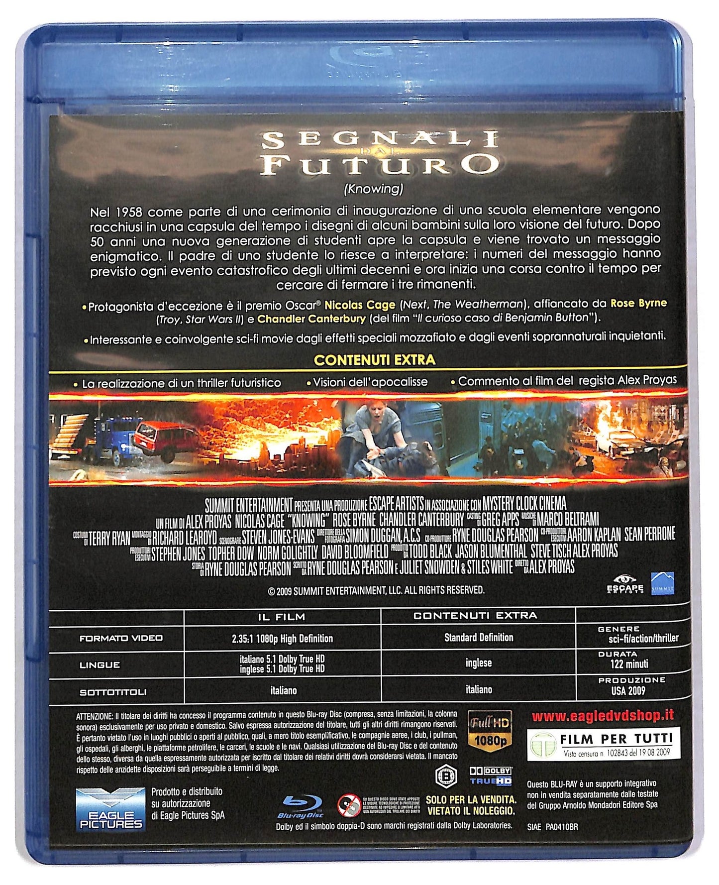 EBOND Segnali dal futuro BLURAY EDITORIALE  BLURAY BLURAY D786319