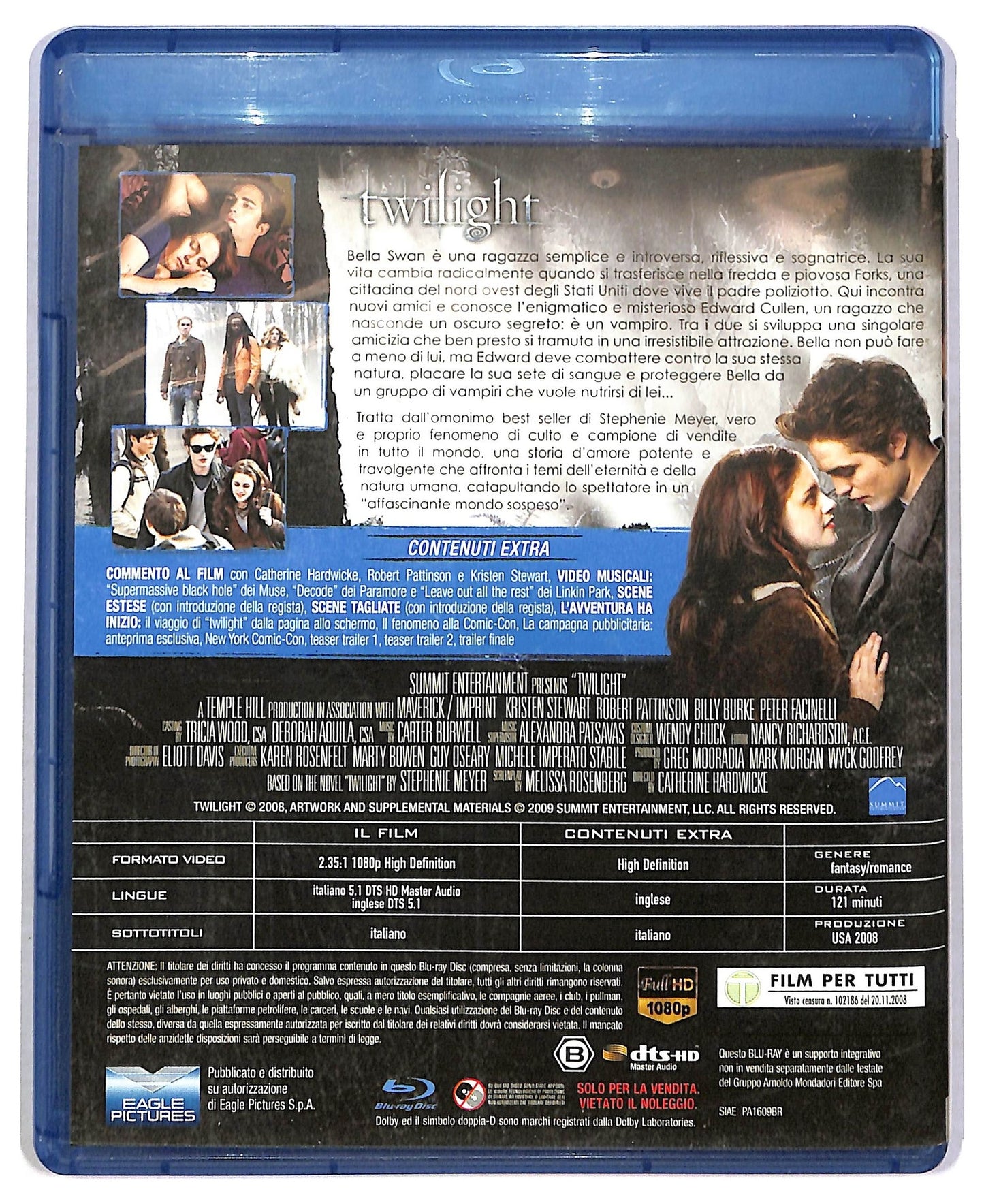 EBOND Twilight  EDIZIONE SPECIALE EDITORIALE + BLURAY D786324
