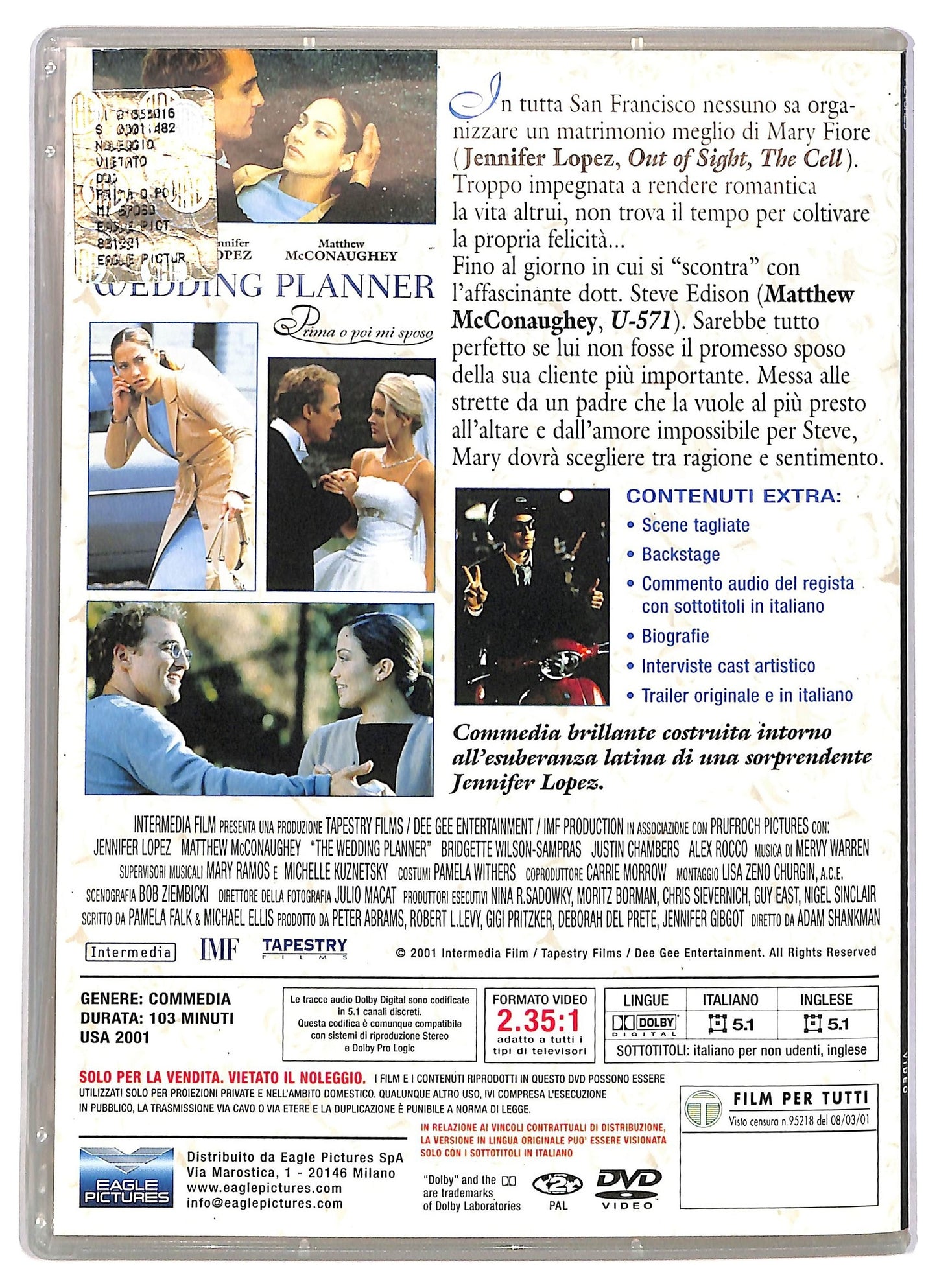 EBOND The Wedding Planner  EDITORIALE DVD D786359