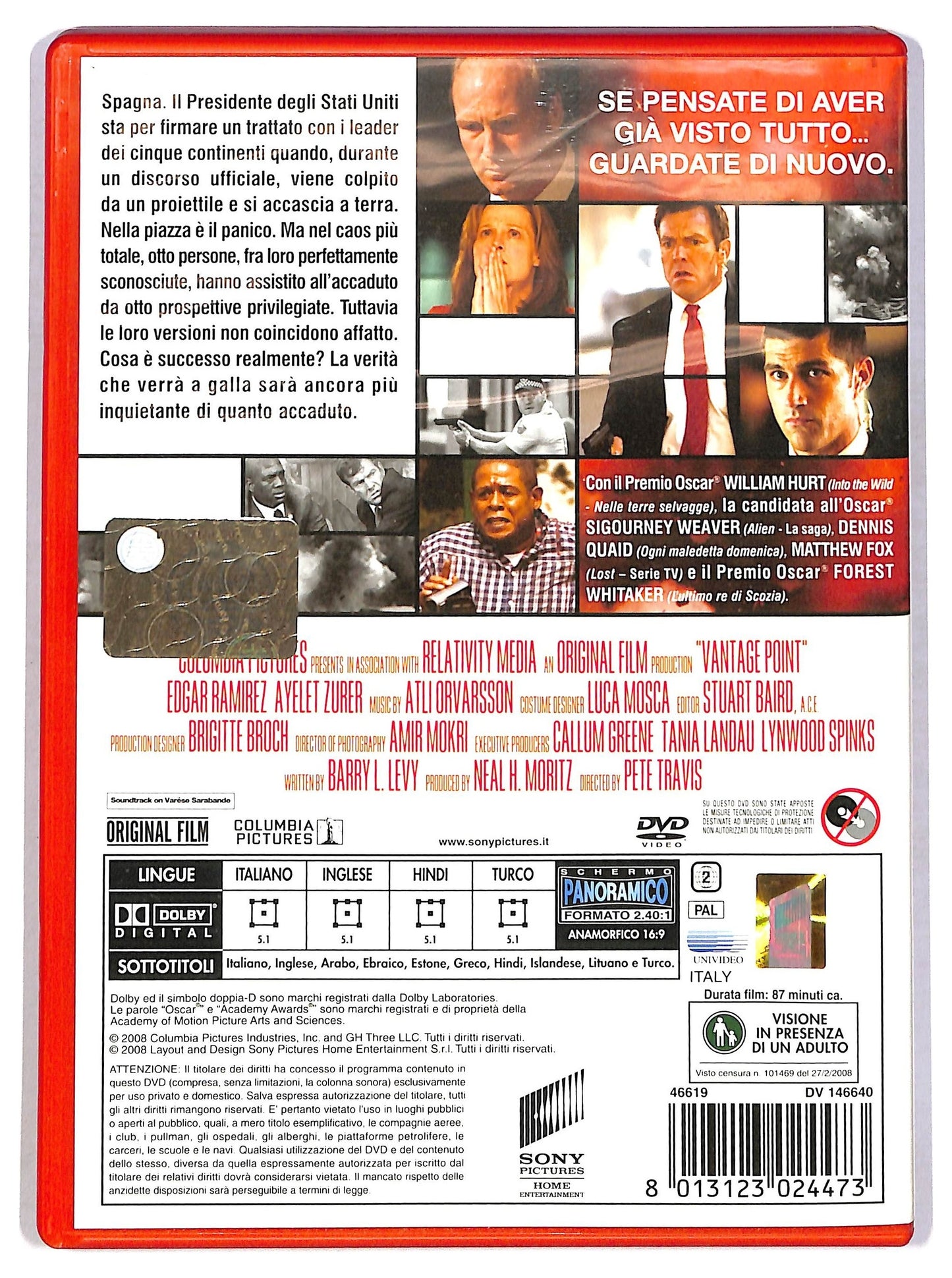 EBOND Vantage Point - Prospettive di un delitto NOLEGGIO DVD D786425