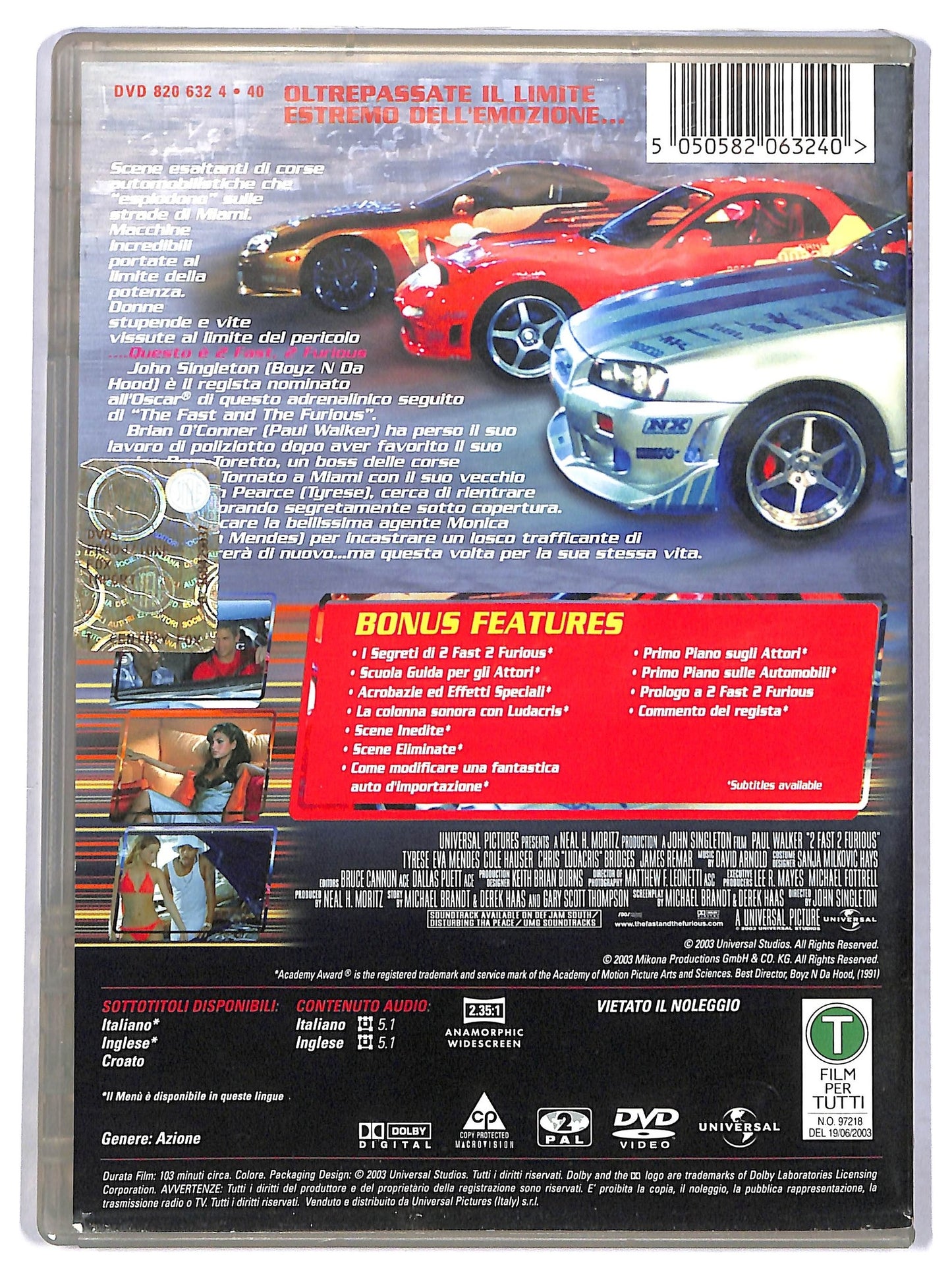 EBOND 2 Fast 2 Furious DVD D786603