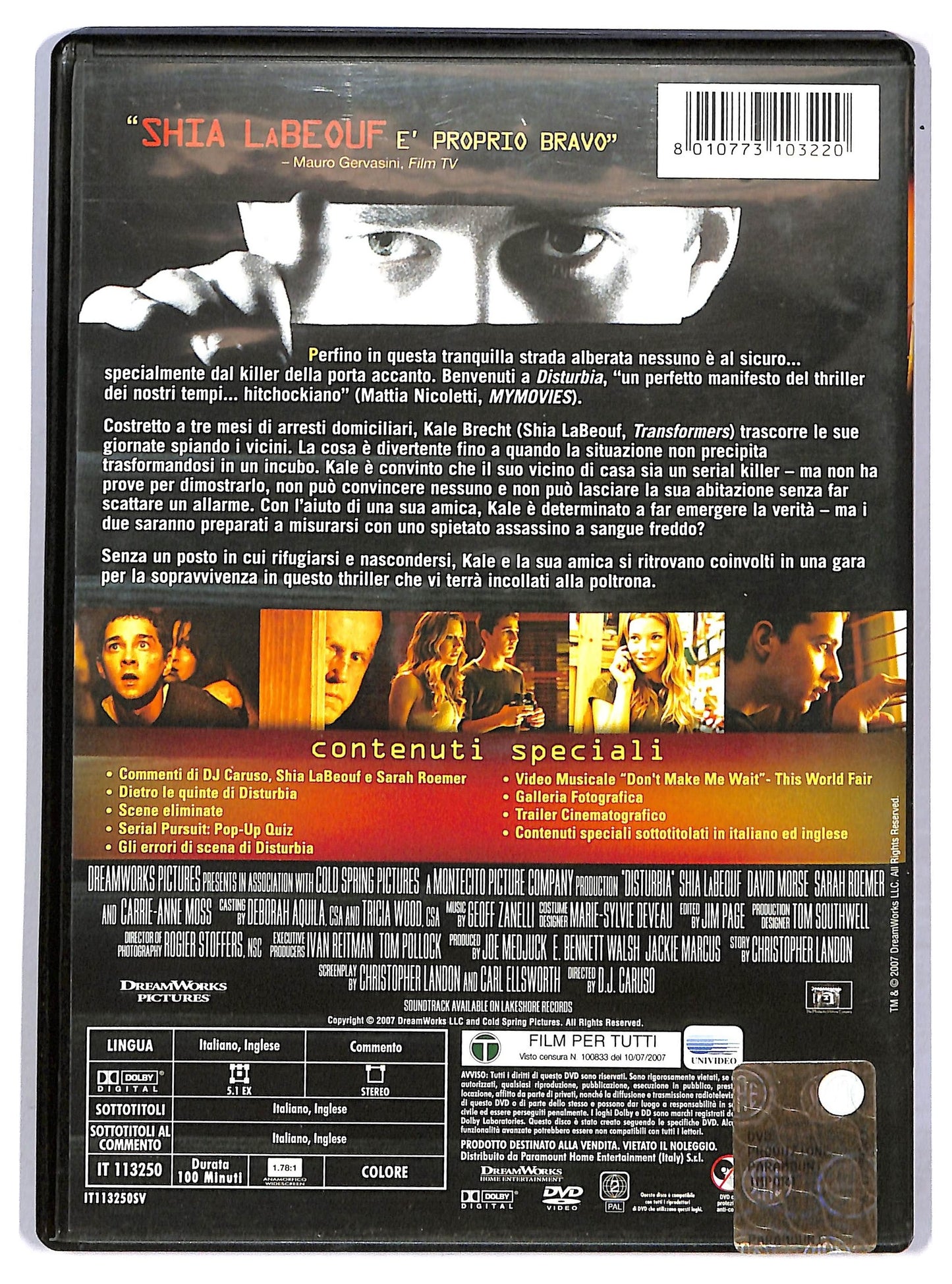 EBOND Disturbia  DVD D786637