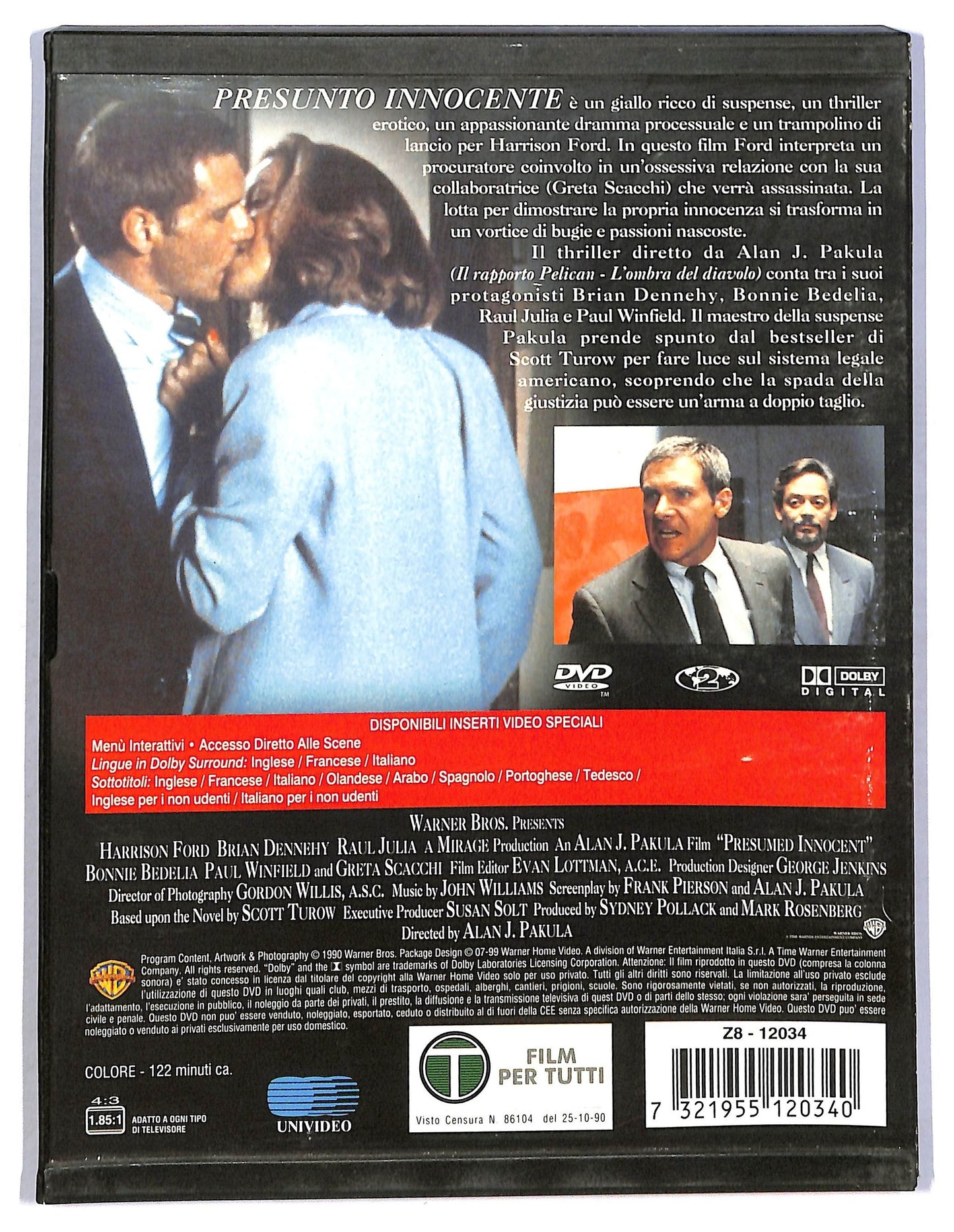 EBOND Presunto Innocente Edizione Warner Snapper DVD D786746