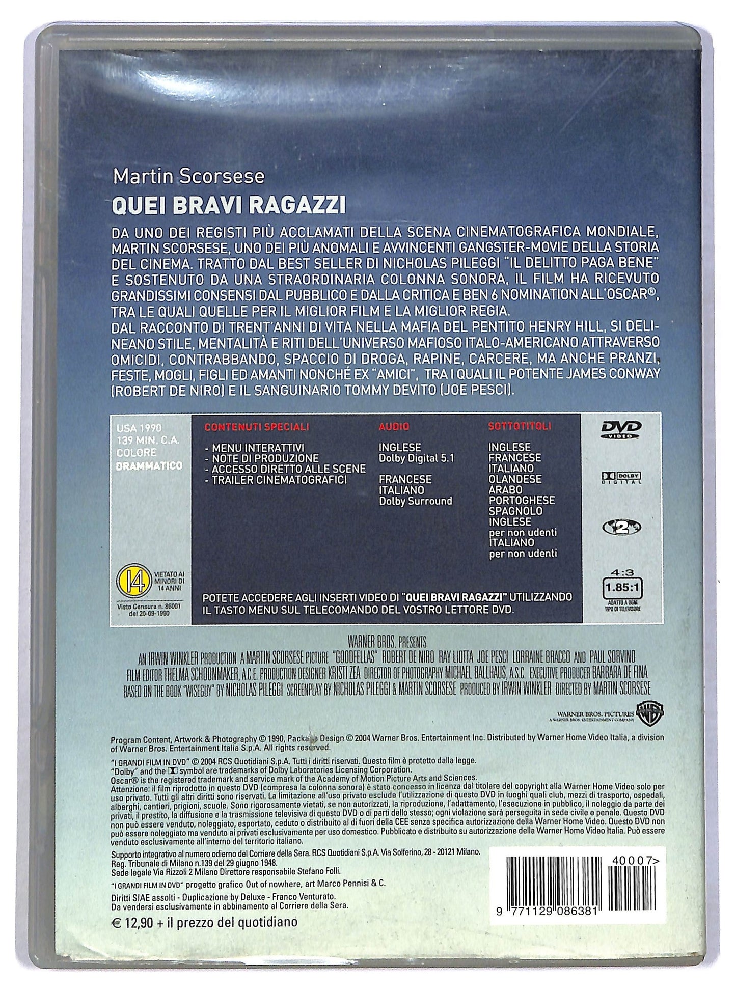 EBOND Quei bravi ragazzi  EDITORIALE DVD D786827