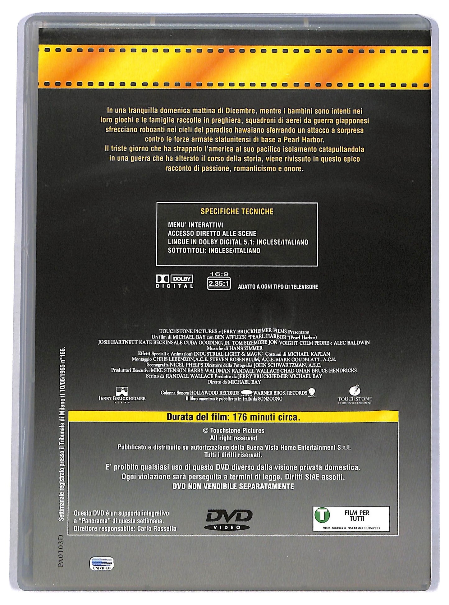 EBOND Pearl Harbor EDITORIALE DVD D786858