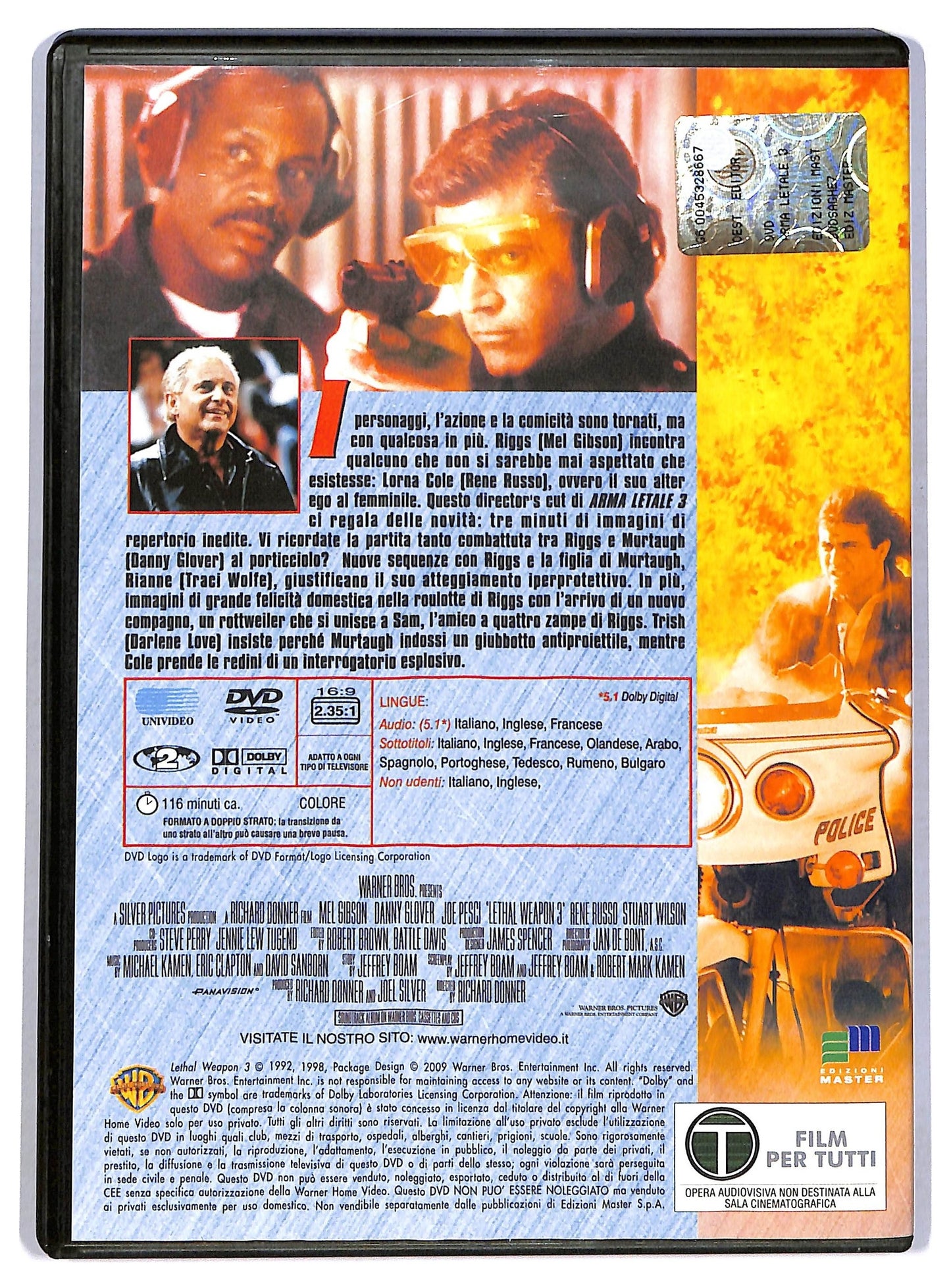 EBOND Arma letale 3 Director's cut EDITORIALE DVD D786905