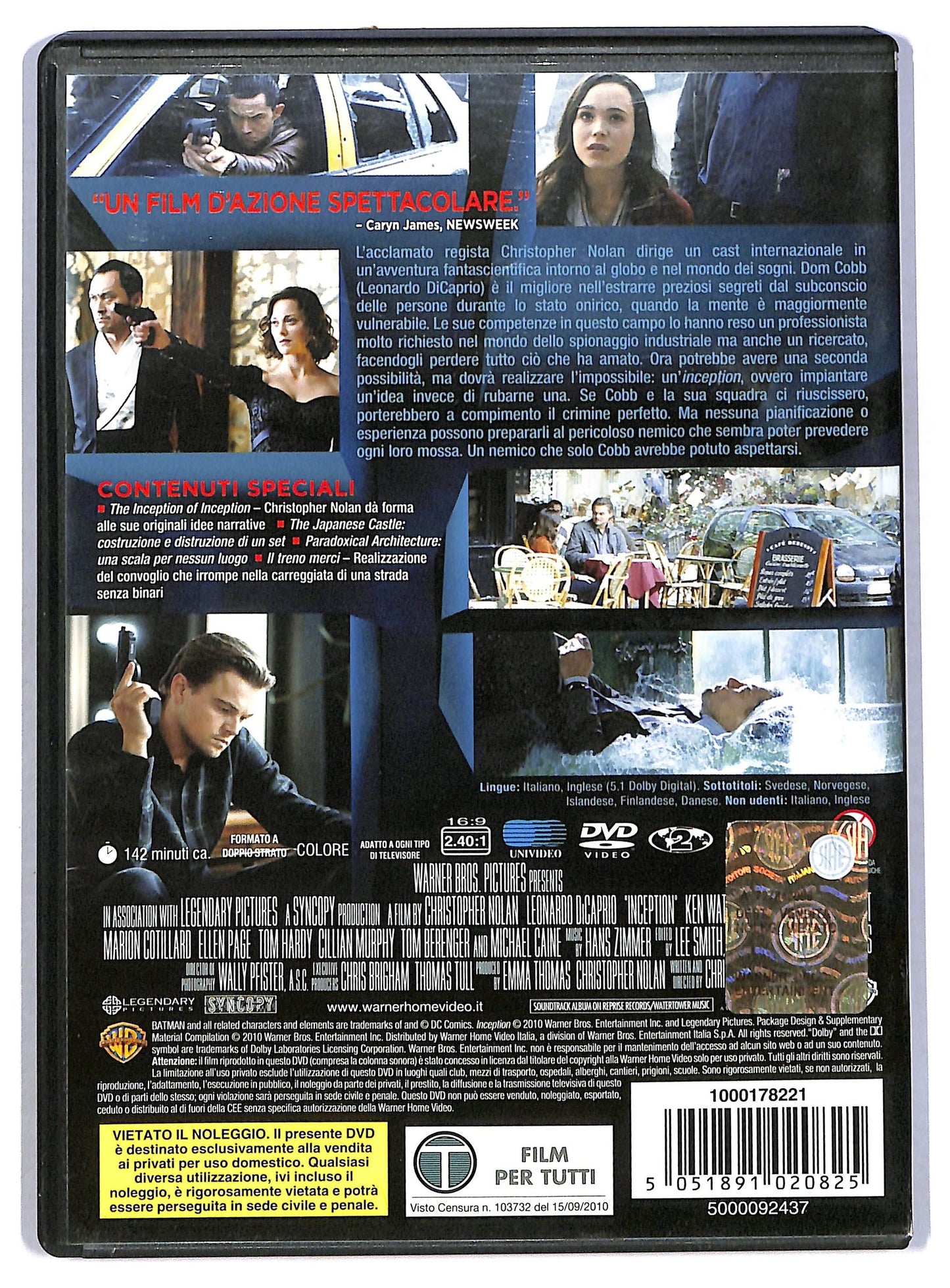 EBOND Inception DVD D786919