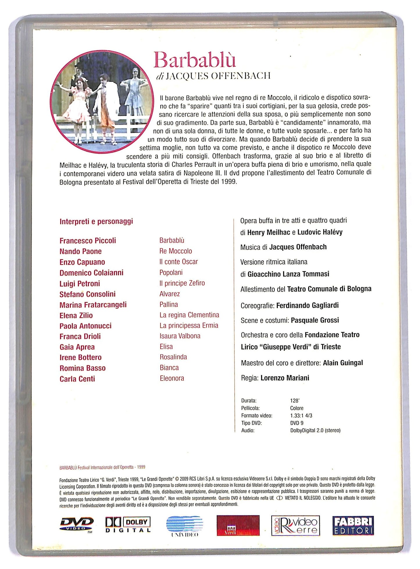 EBOND Le Grandi Operette - Barbablu'  EDITORIALE DVD D787006