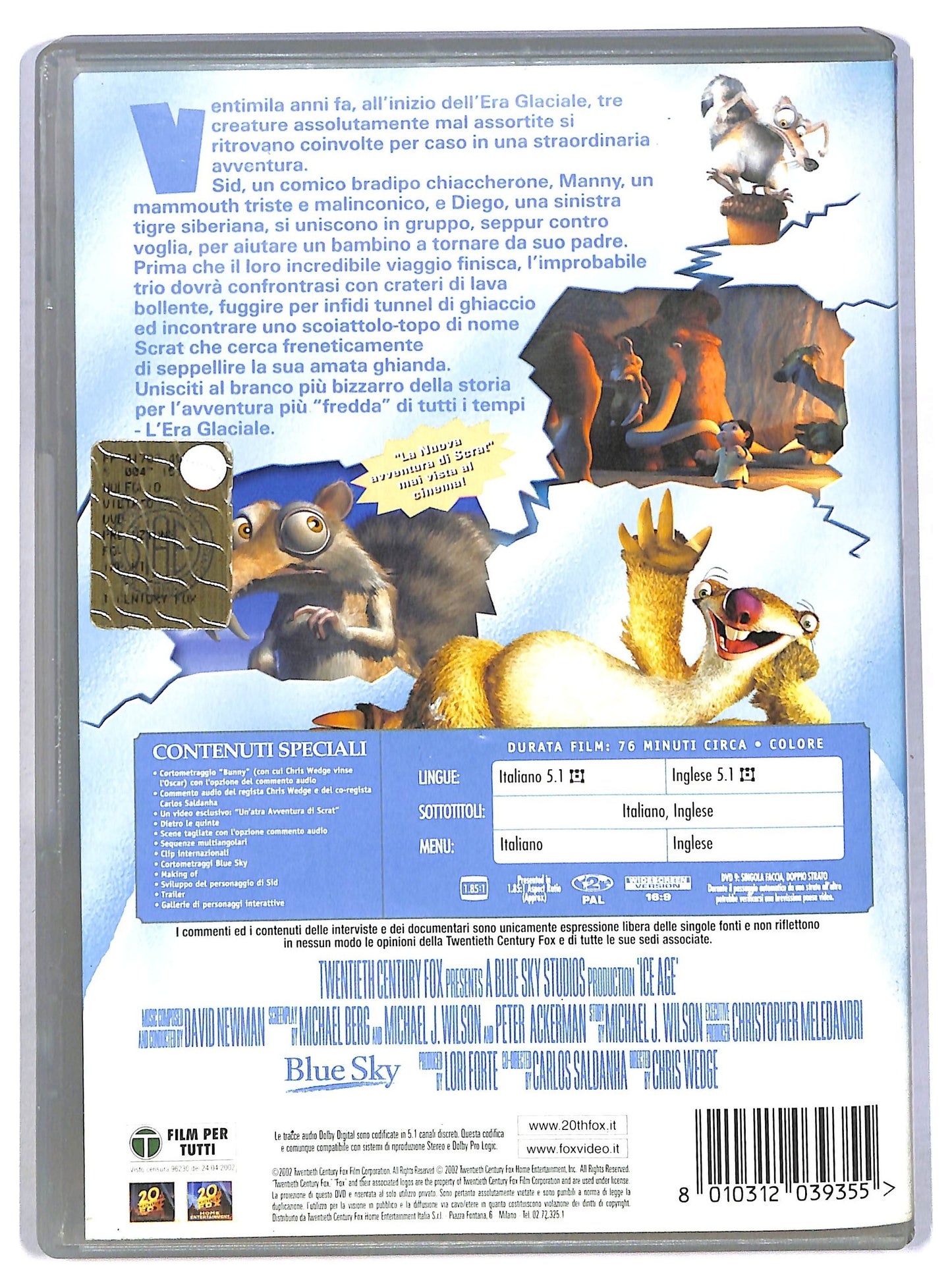 EBOND L'era glaciale DVD D787012