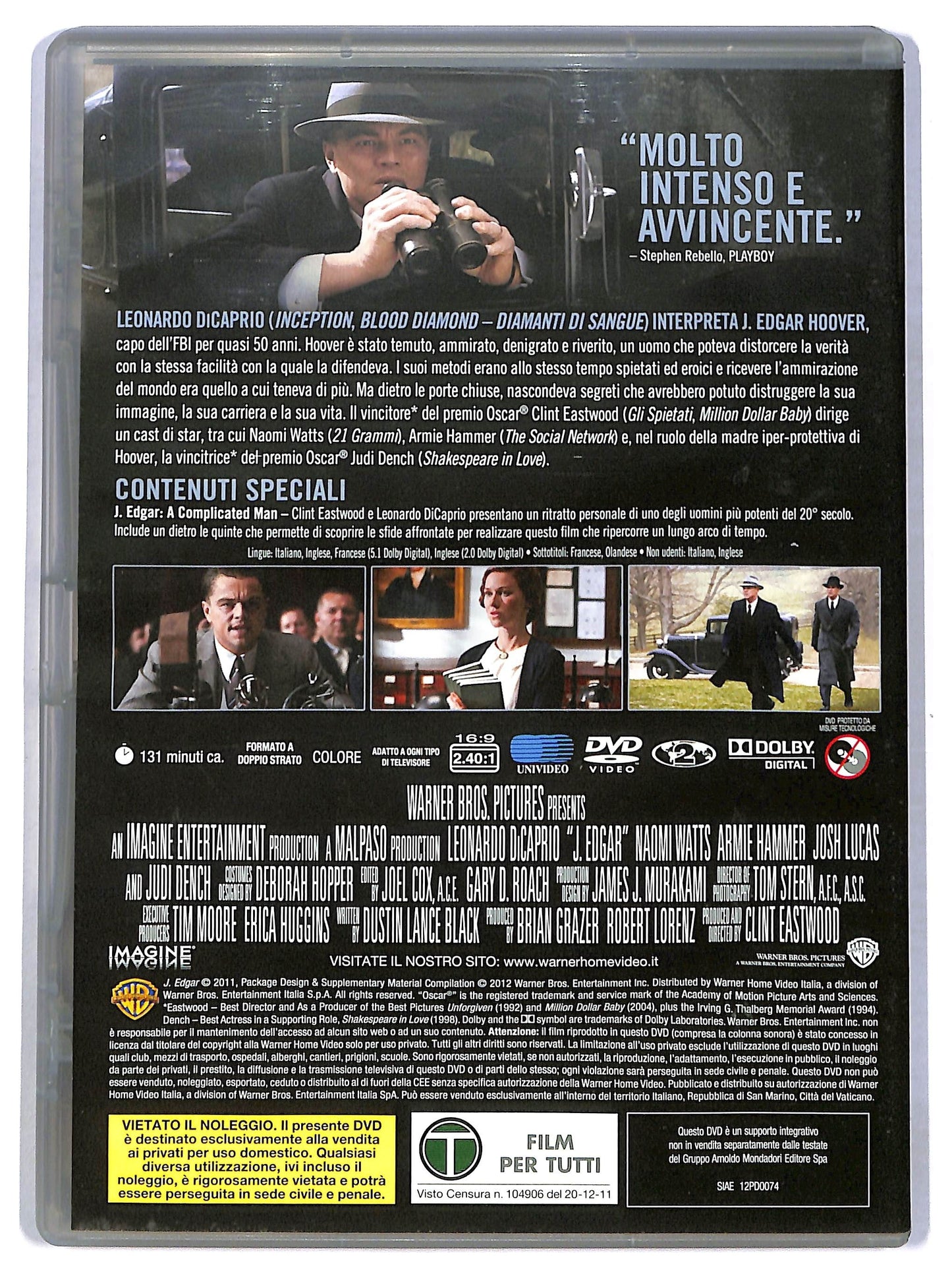 EBOND J. Edgar EDITORIALE DVD D787118