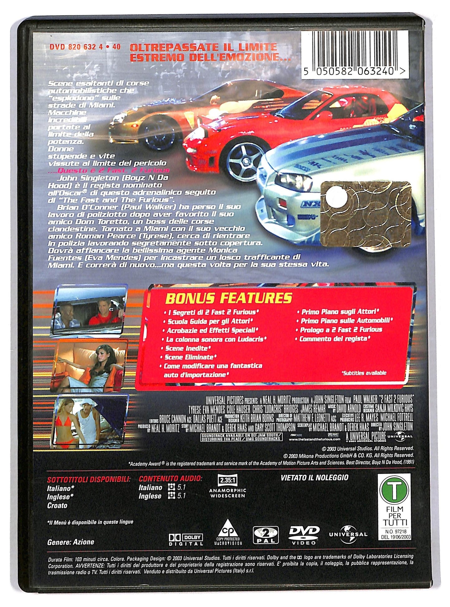 EBOND 2 Fast 2 Furious  DVD D787132