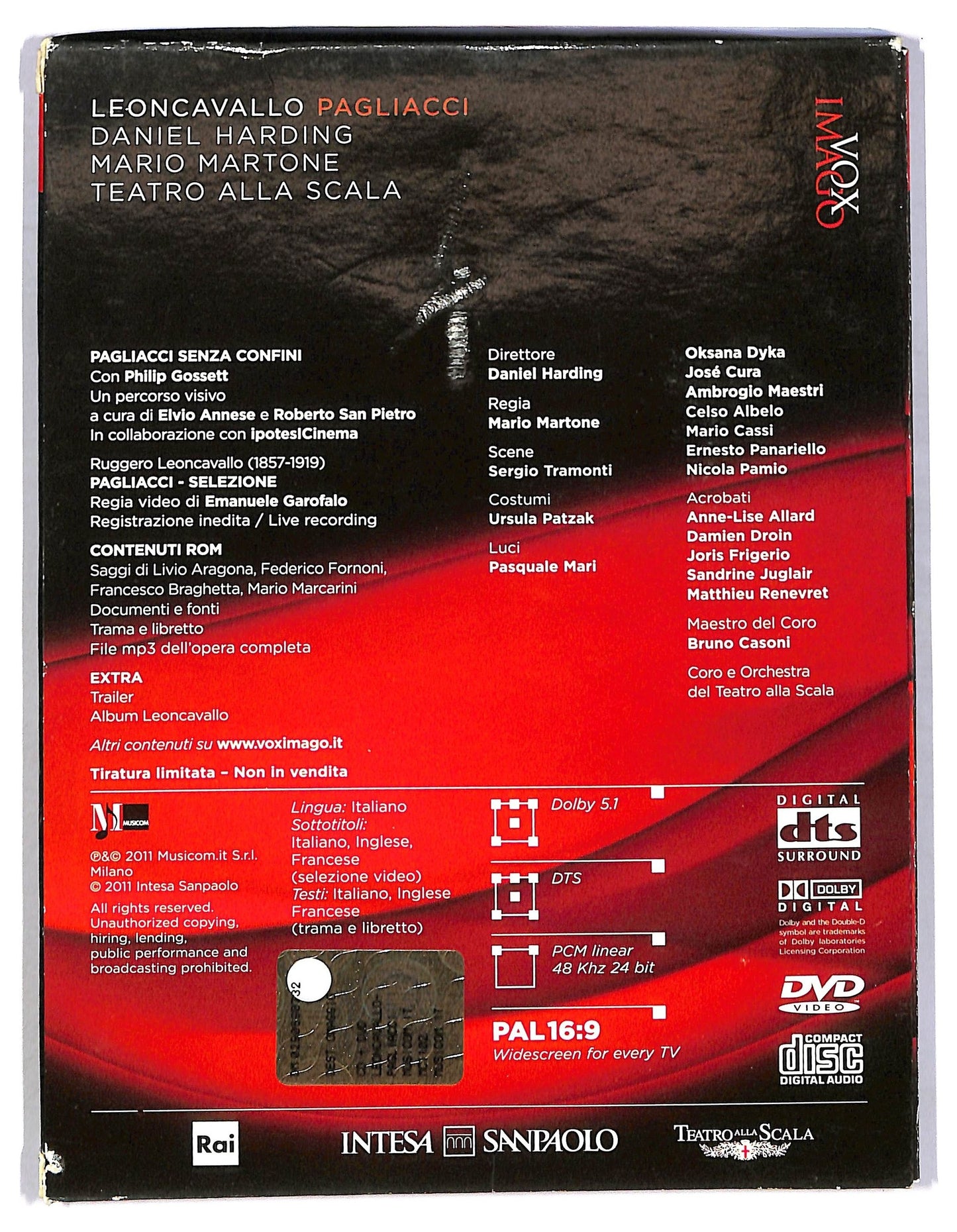 EBOND Leoncavallo - Pagliacci - Daniel Harding - Mario Martone DVD D787620