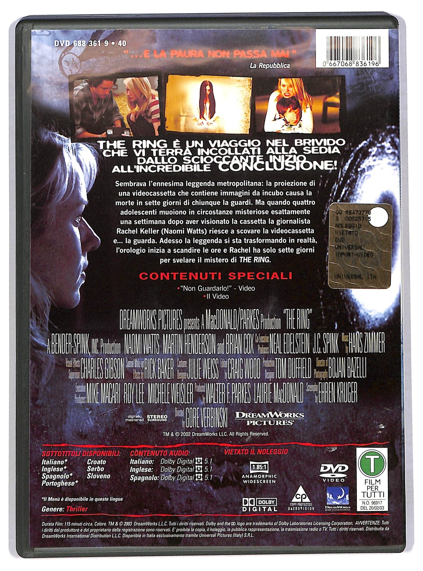 EBOND The Ring DVD D787702