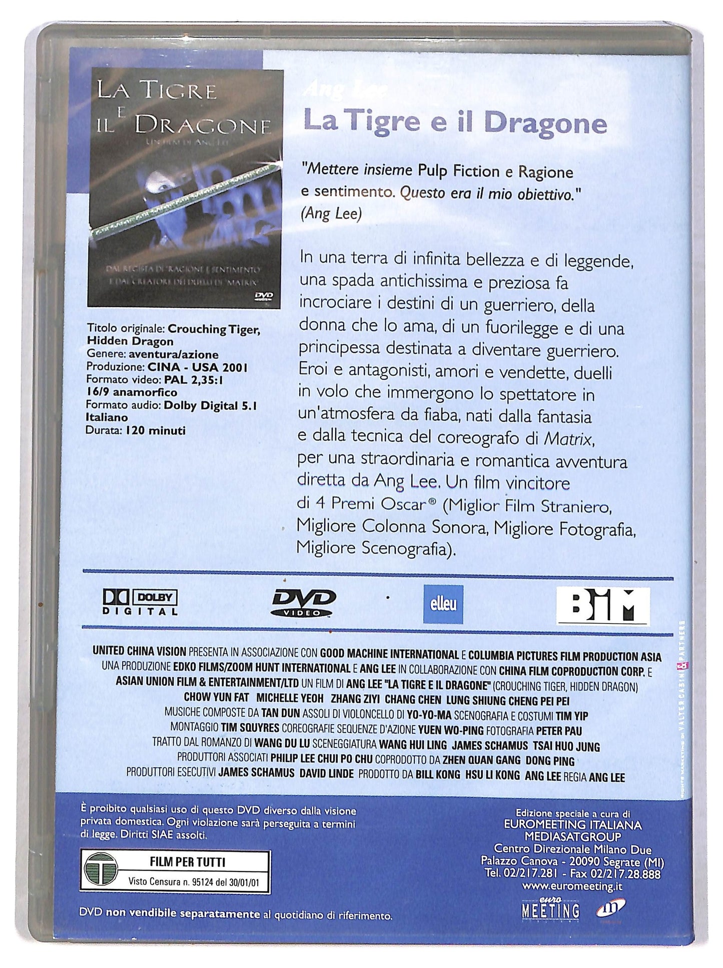 EBOND la tigre e il dragone  EDITORIALE  DVD D787709