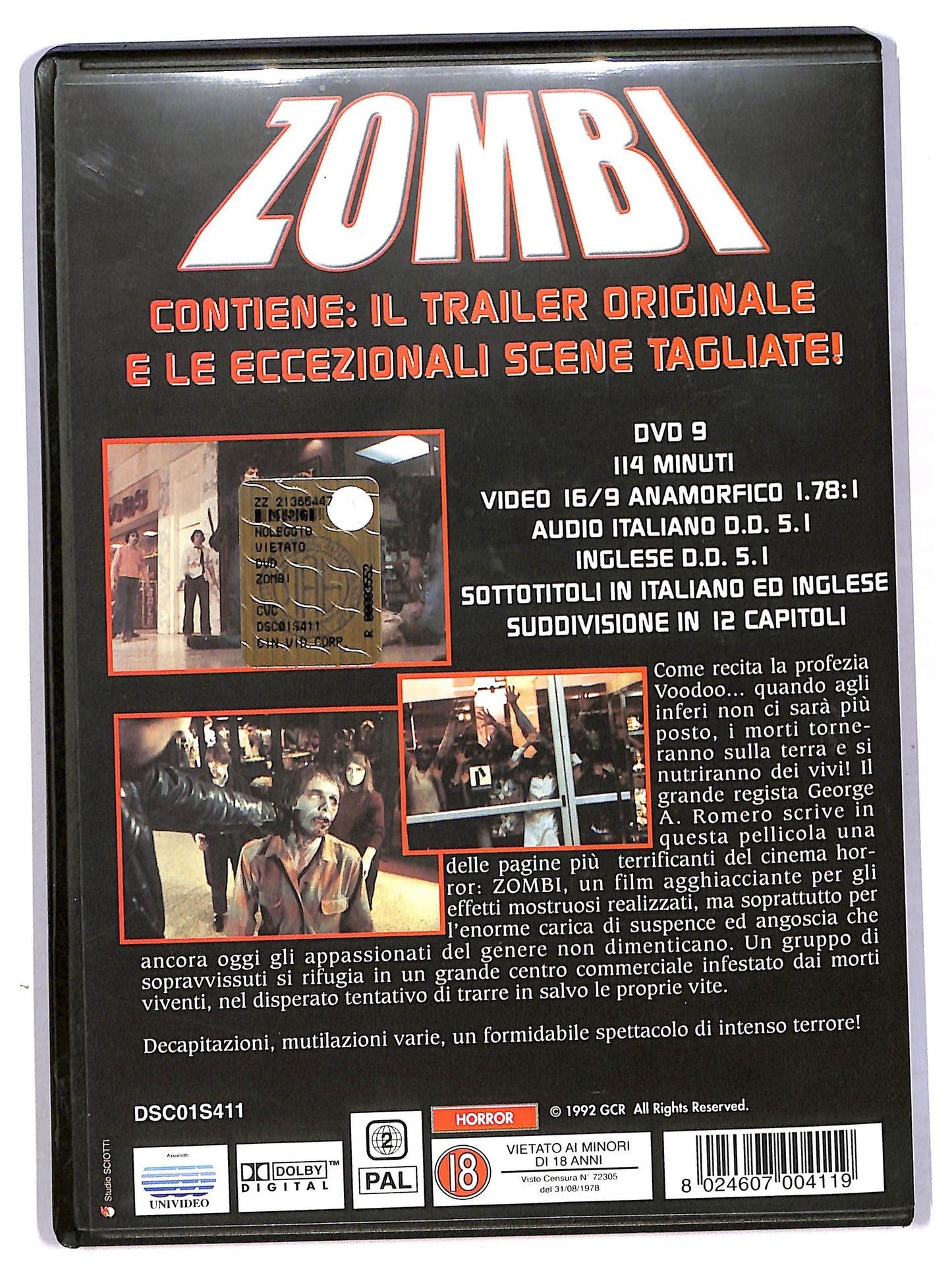 EBOND Zombi  DVD D787808