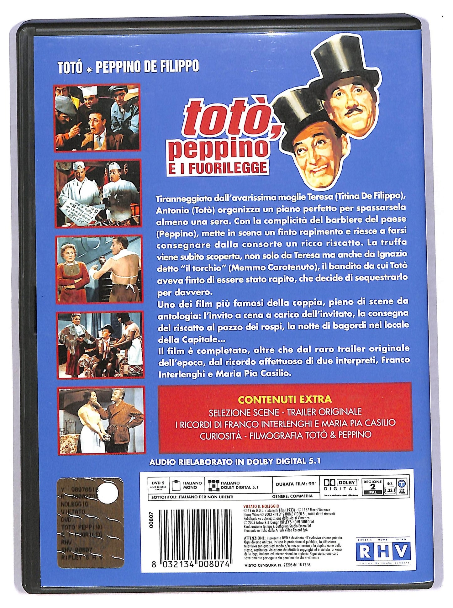 EBOND Toto, Peppino e i fuorilegge DVD D787814