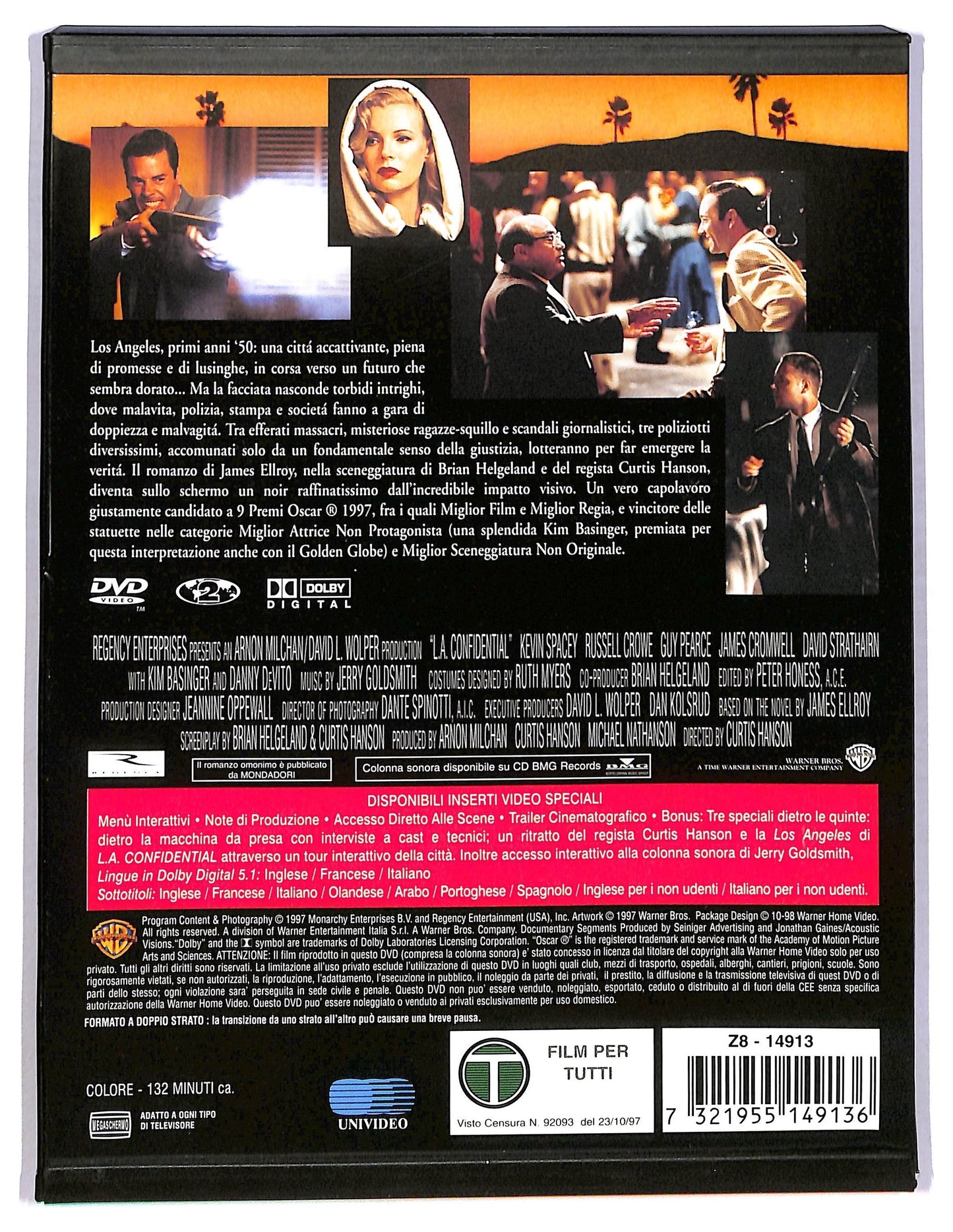 EBOND L.A. Confidential EDIZIONE SPECIALE SNAPPER DVD D787831