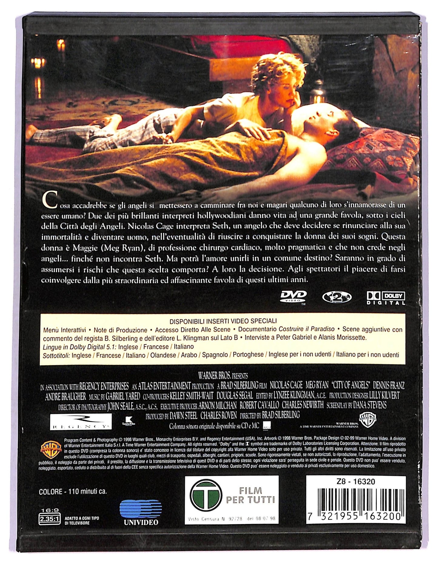 EBOND la citta degli angeli  SNAPPER DVD D788020