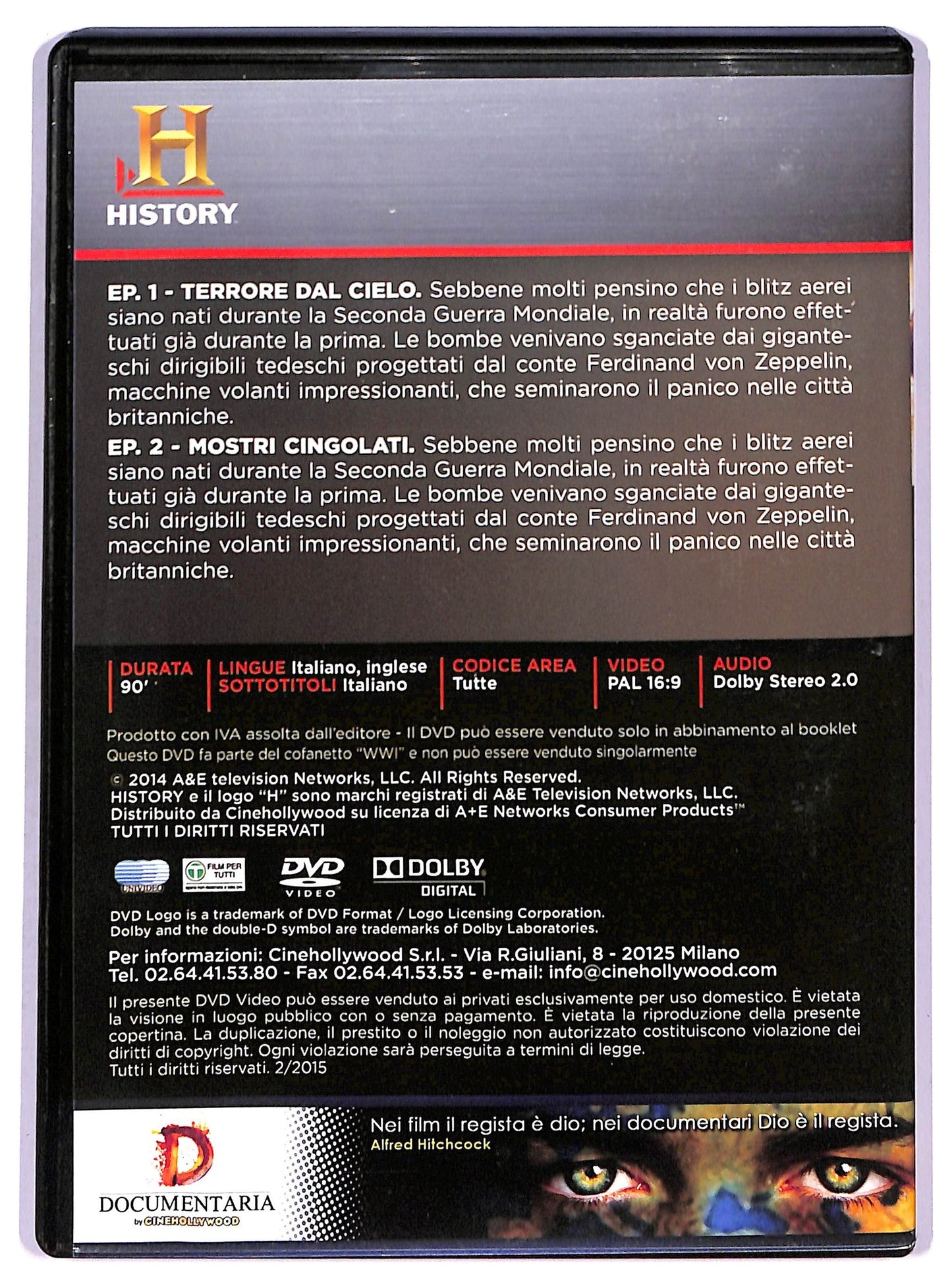 EBOND WWII - La guerra che ha cambiato le guerre 1 episodi 1 - 2 EDITORIALE DVD D788022