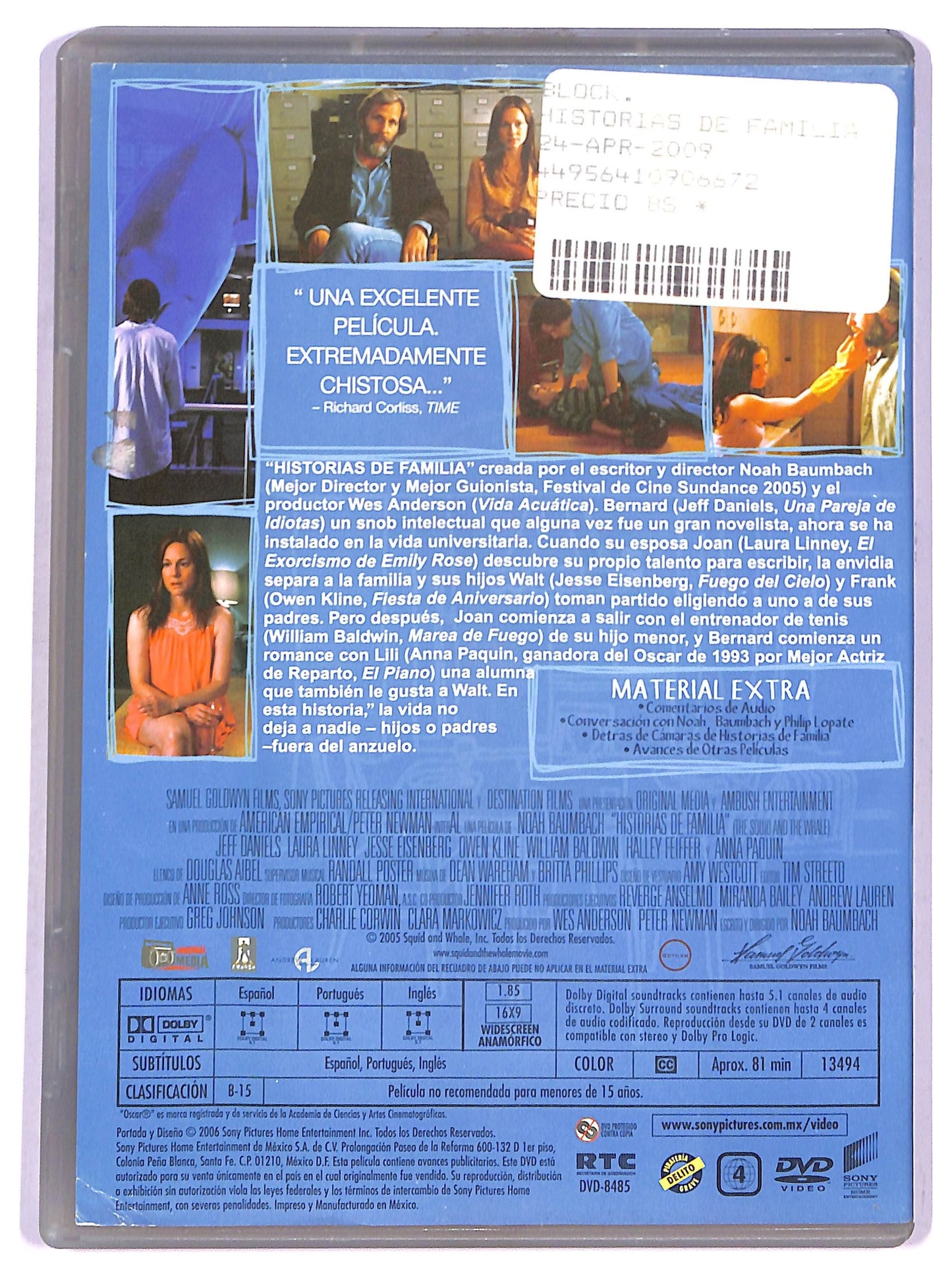 EBOND Historias de familia - versione spagna EDIZIONE SPECIALE EDITORIALE  DVD D788215