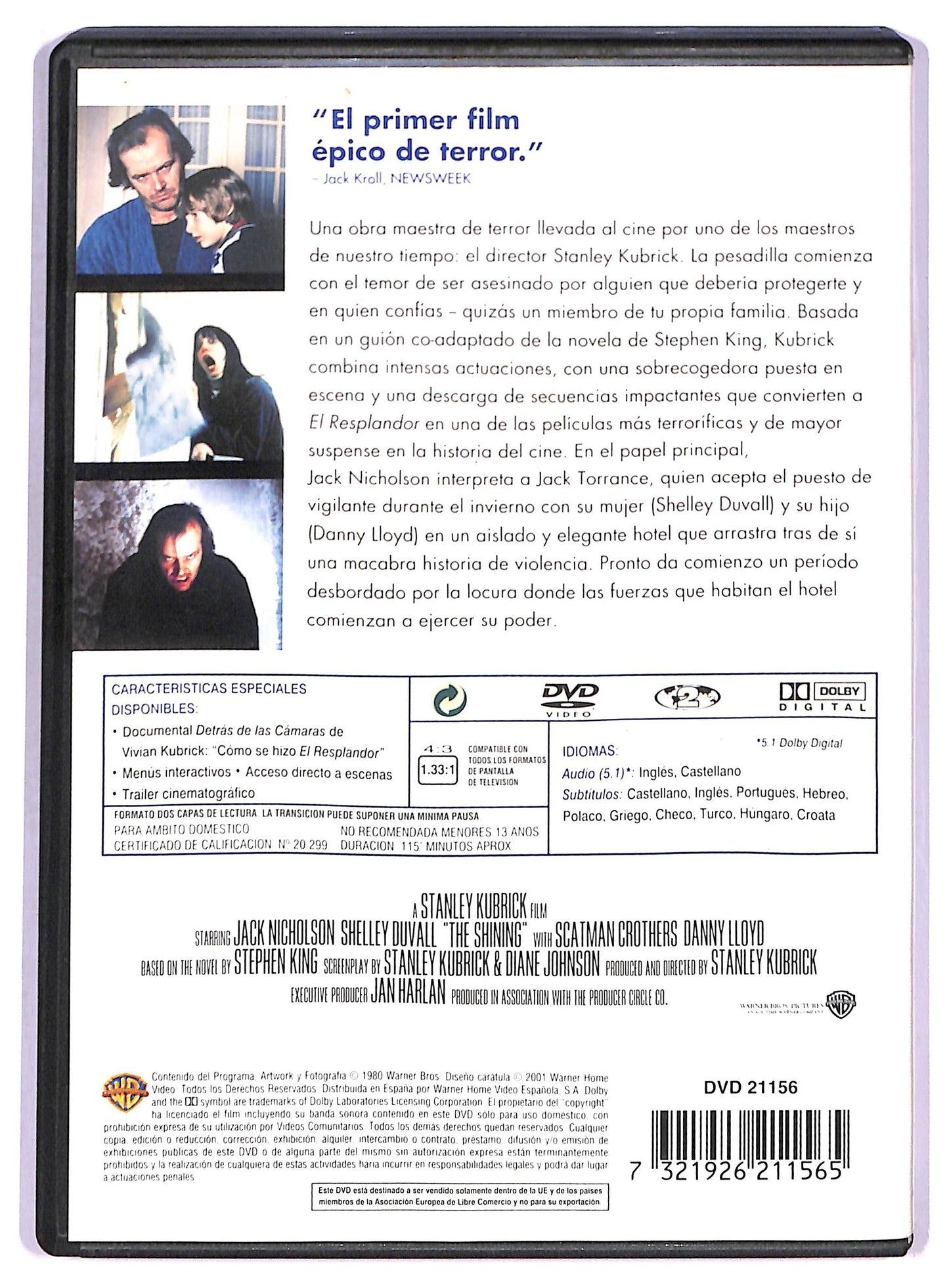 EBOND El Resplandor DVD D788228