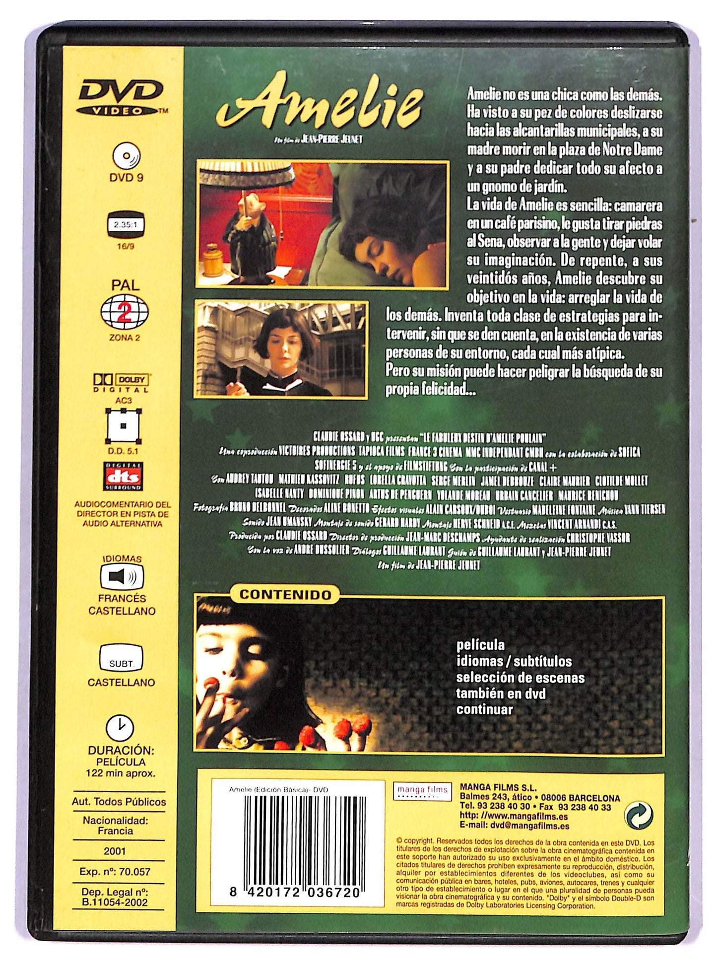 EBOND Amelie Edizione spagna DVD D788302
