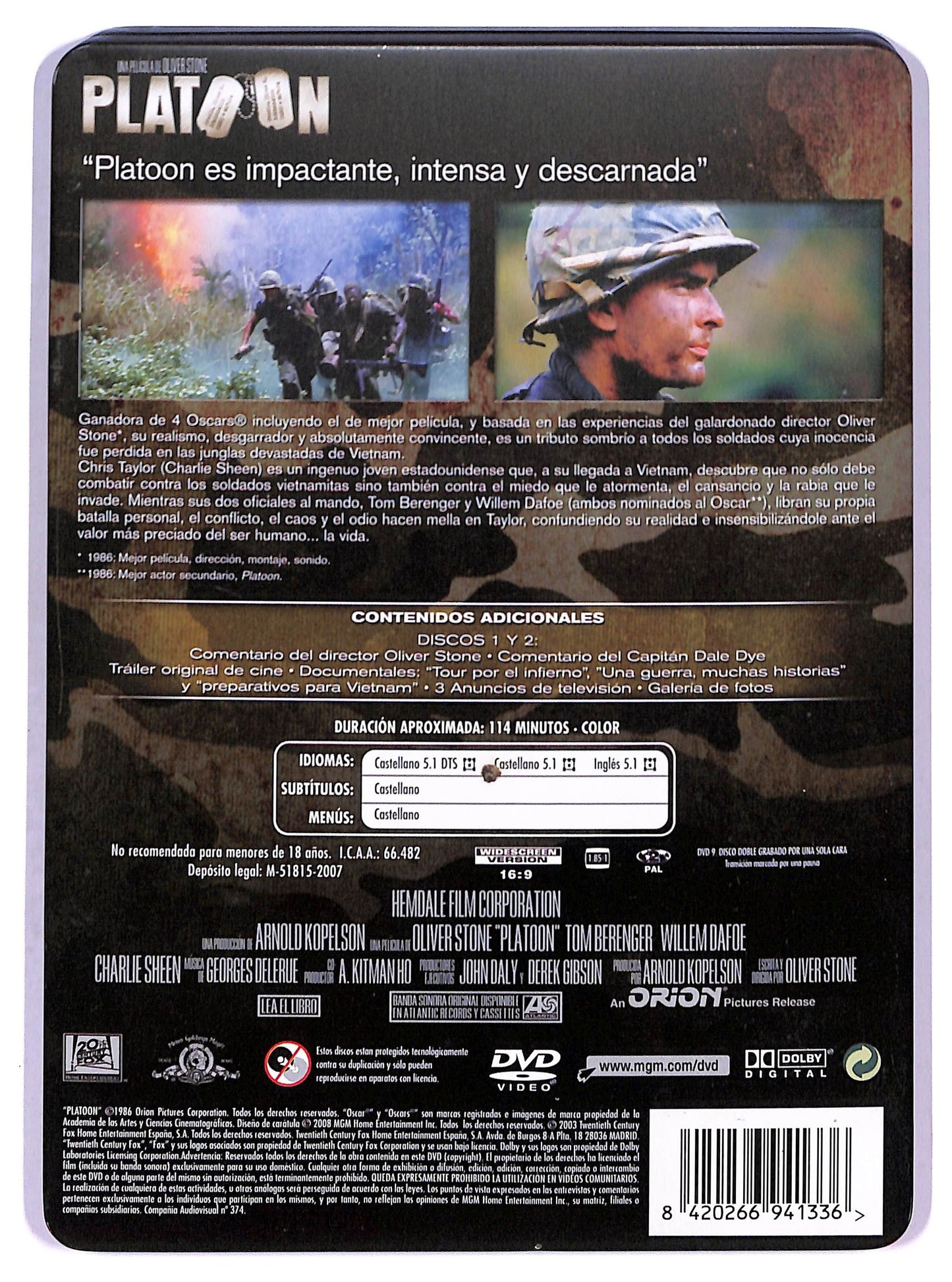 EBOND Platoon - NO ITA DVD D788317