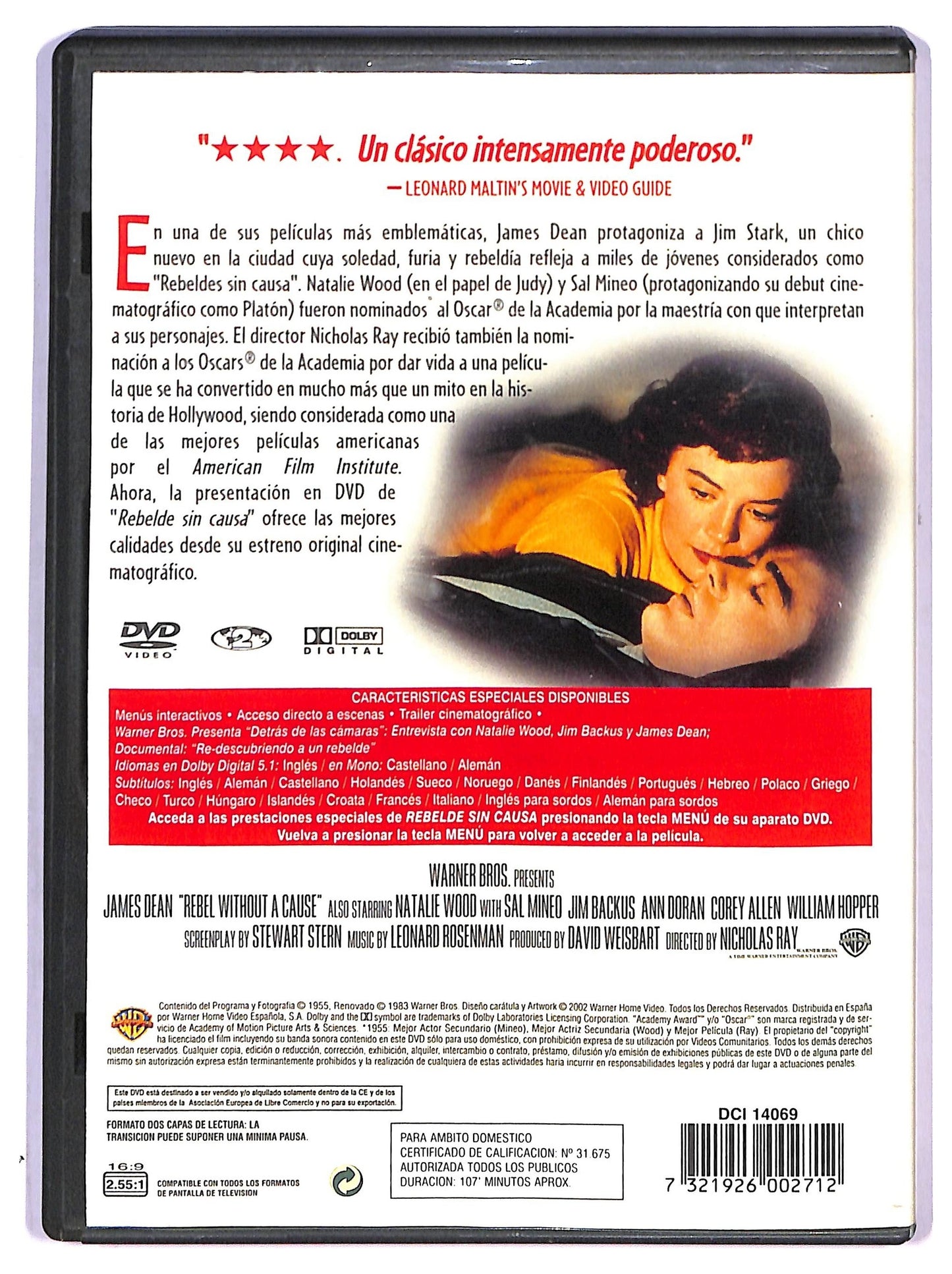 EBOND Rebelde sin causa - no ita DVD D788332