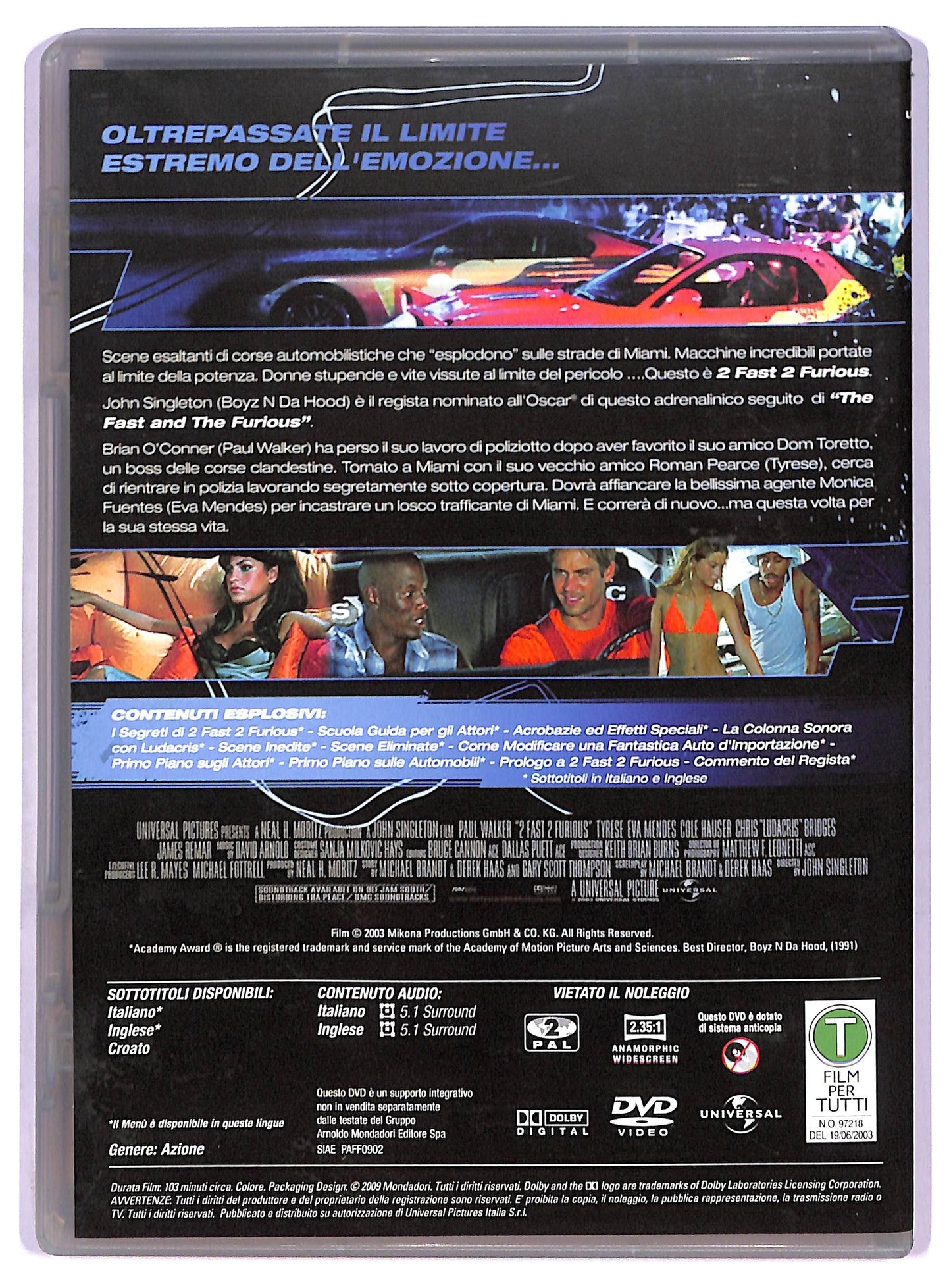 EBOND 2 Fast 2 Furious  DVD D788340
