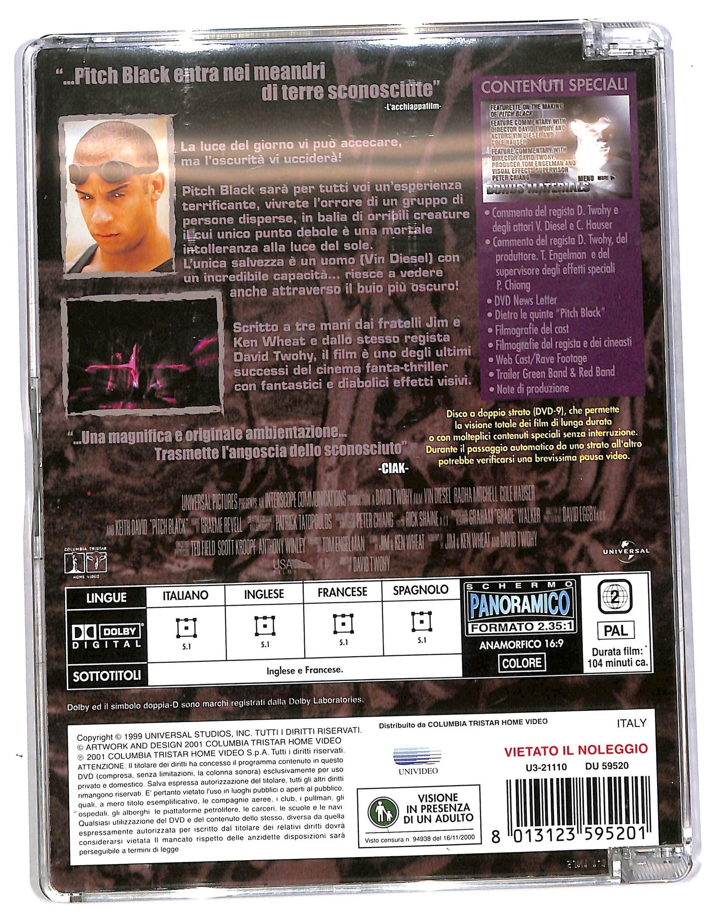 EBOND Pitch Black  SJB DVD D788415