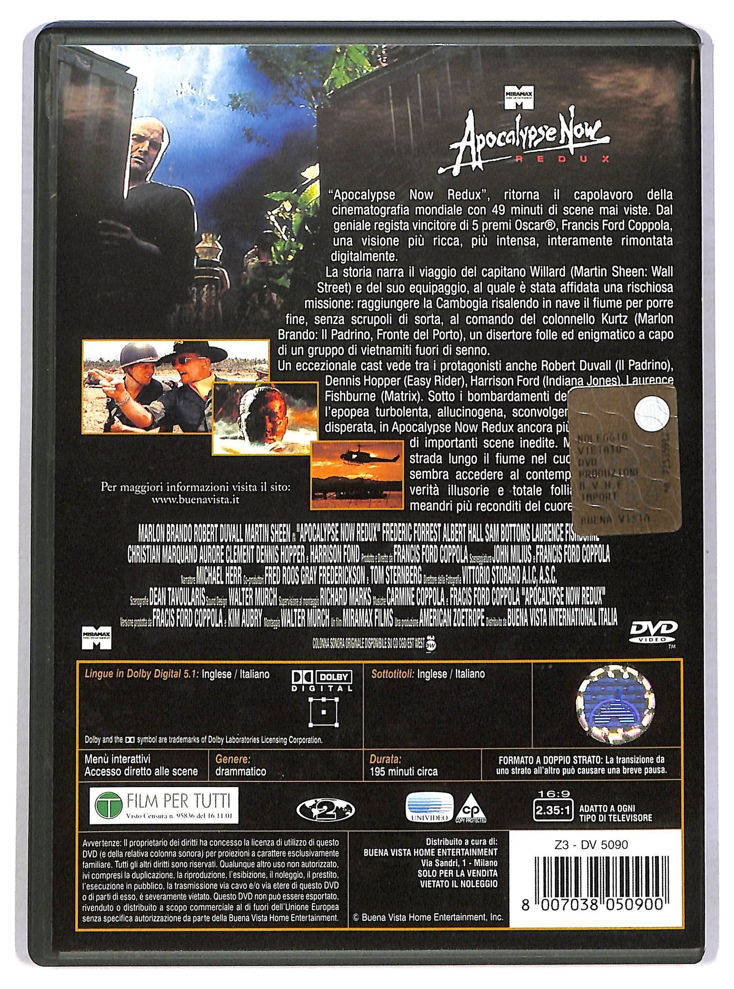 EBOND Apocalypse Now  DVD D788455