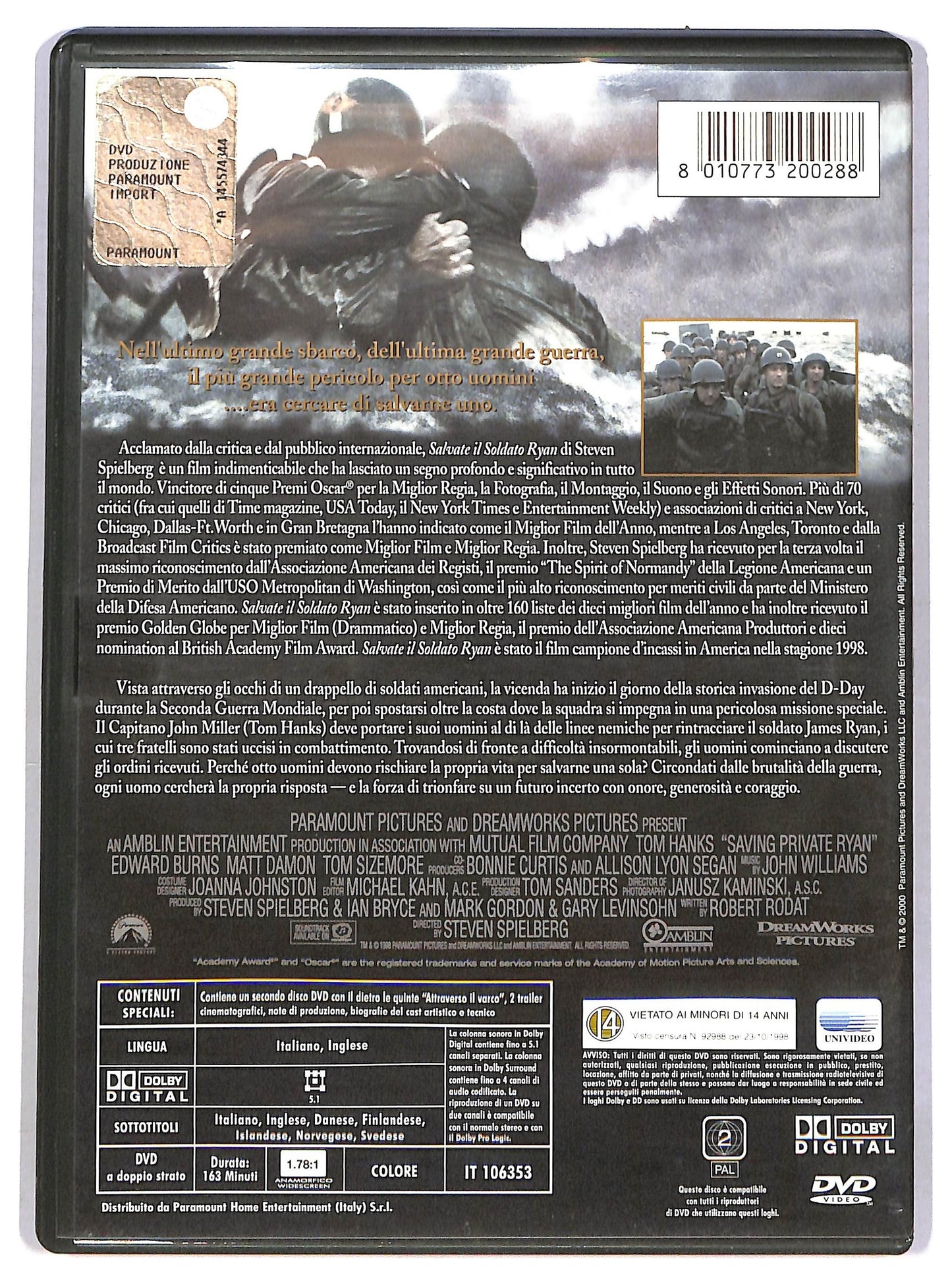 EBOND Salvate il soldato Ryan DVD D788545