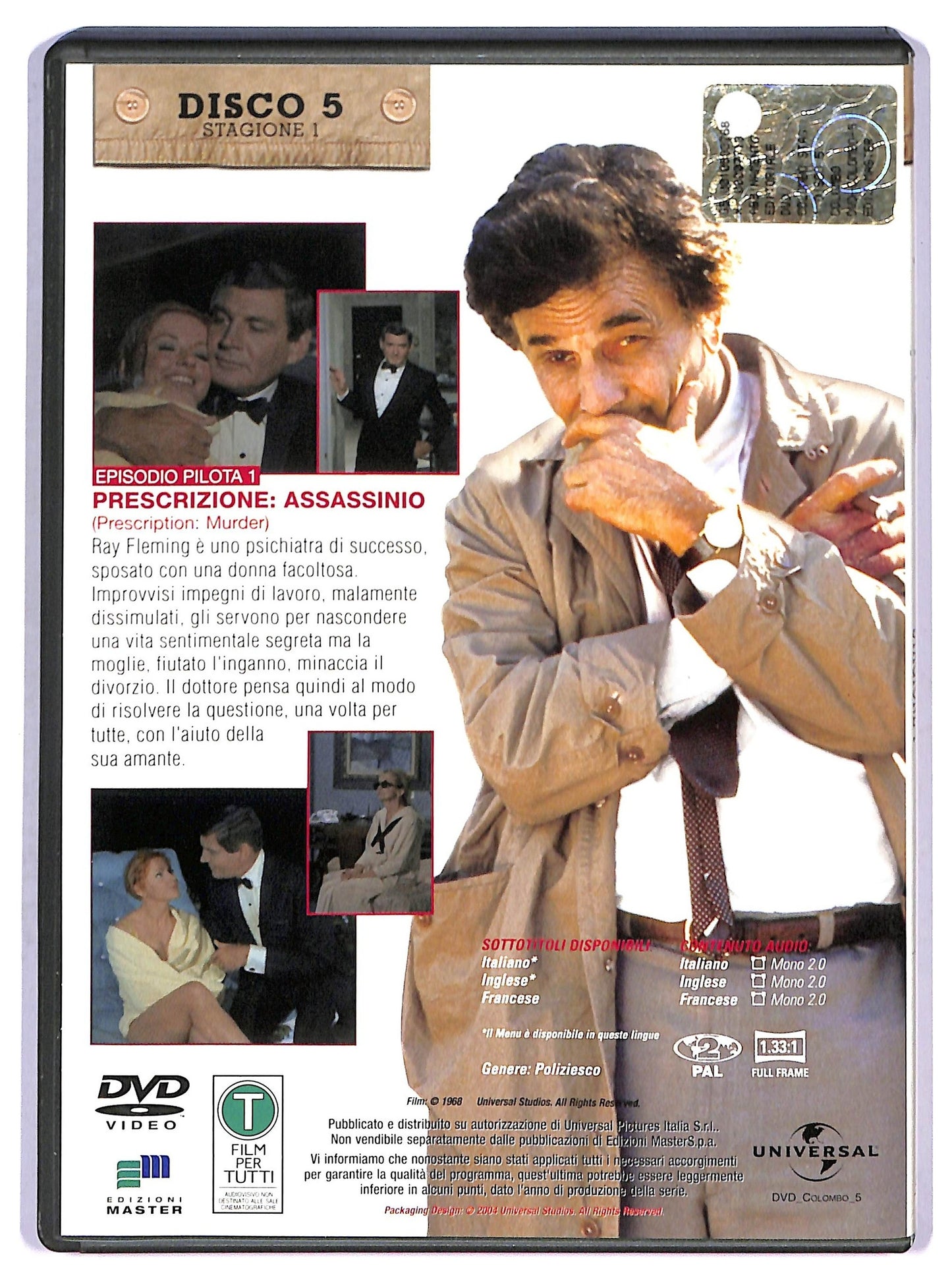 EBOND Colombo Stagione 1 disco 5  EDITORIALE DVD D788732