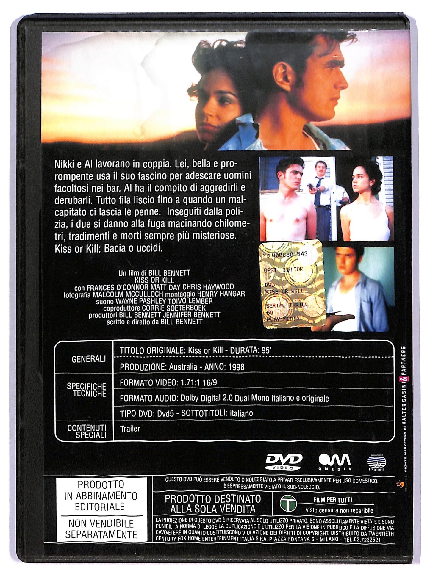 EBOND Kiss or Kill DVD EDITORIALE D788736
