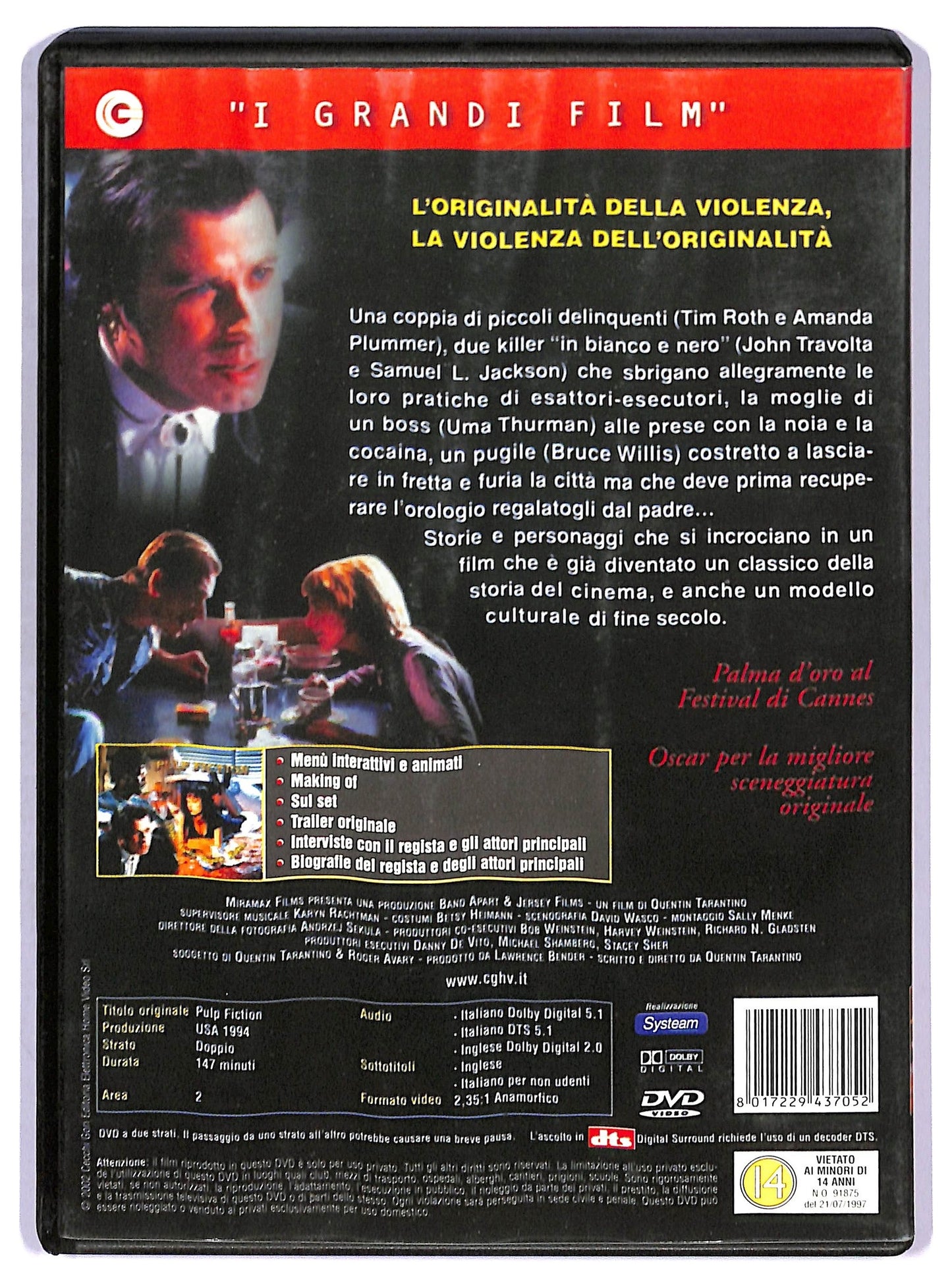 EBOND I grandi film -   Pulp Fiction DVD D788747