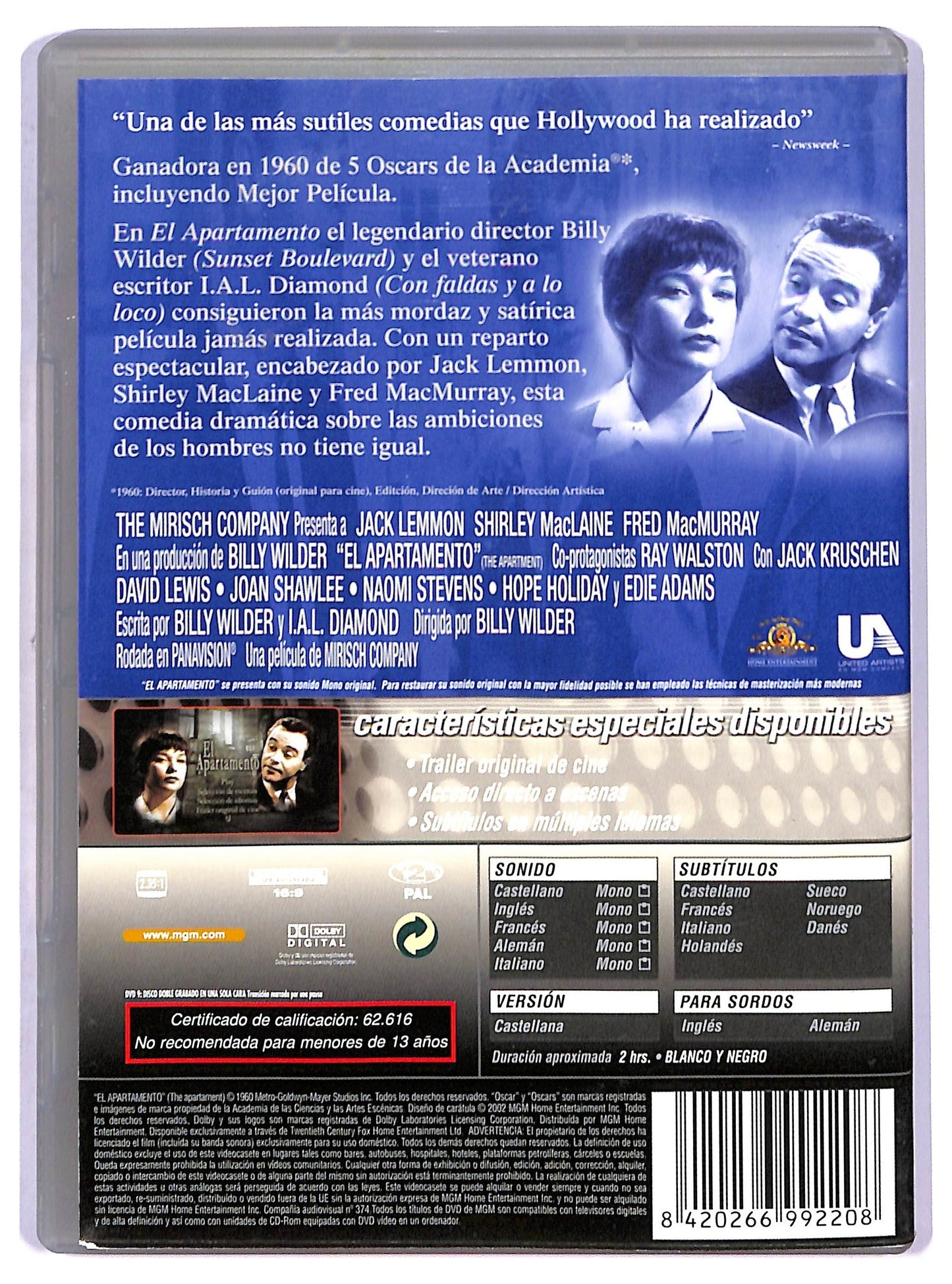 EBOND EL Apartamento (Spanish Version) DVD D788813